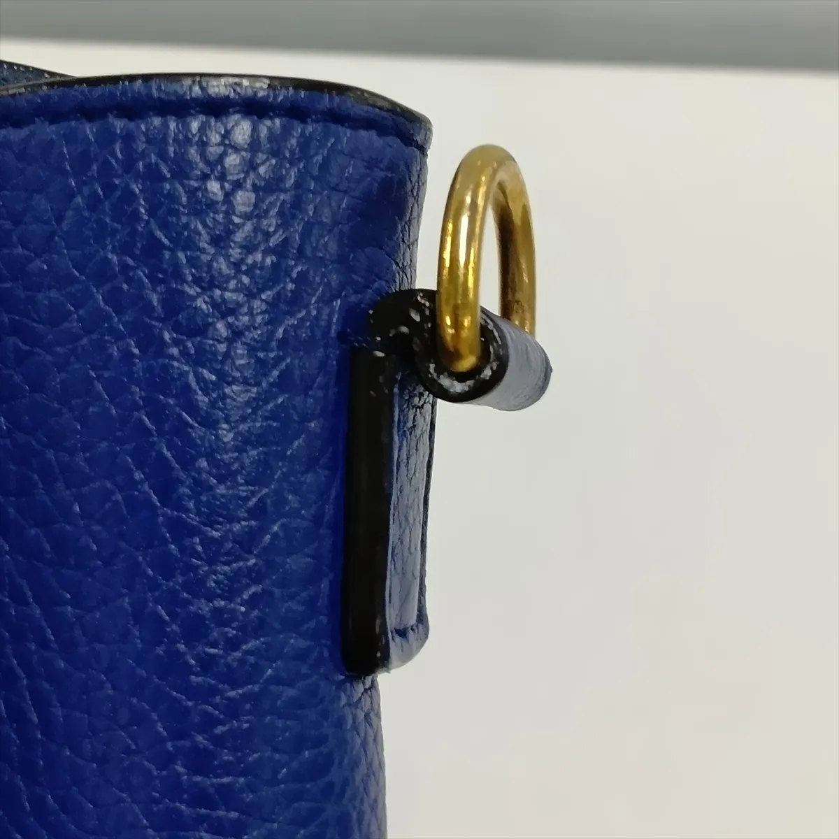 Luggage Nano Shopper Leather 2-Way Handbag, Blue — view 15