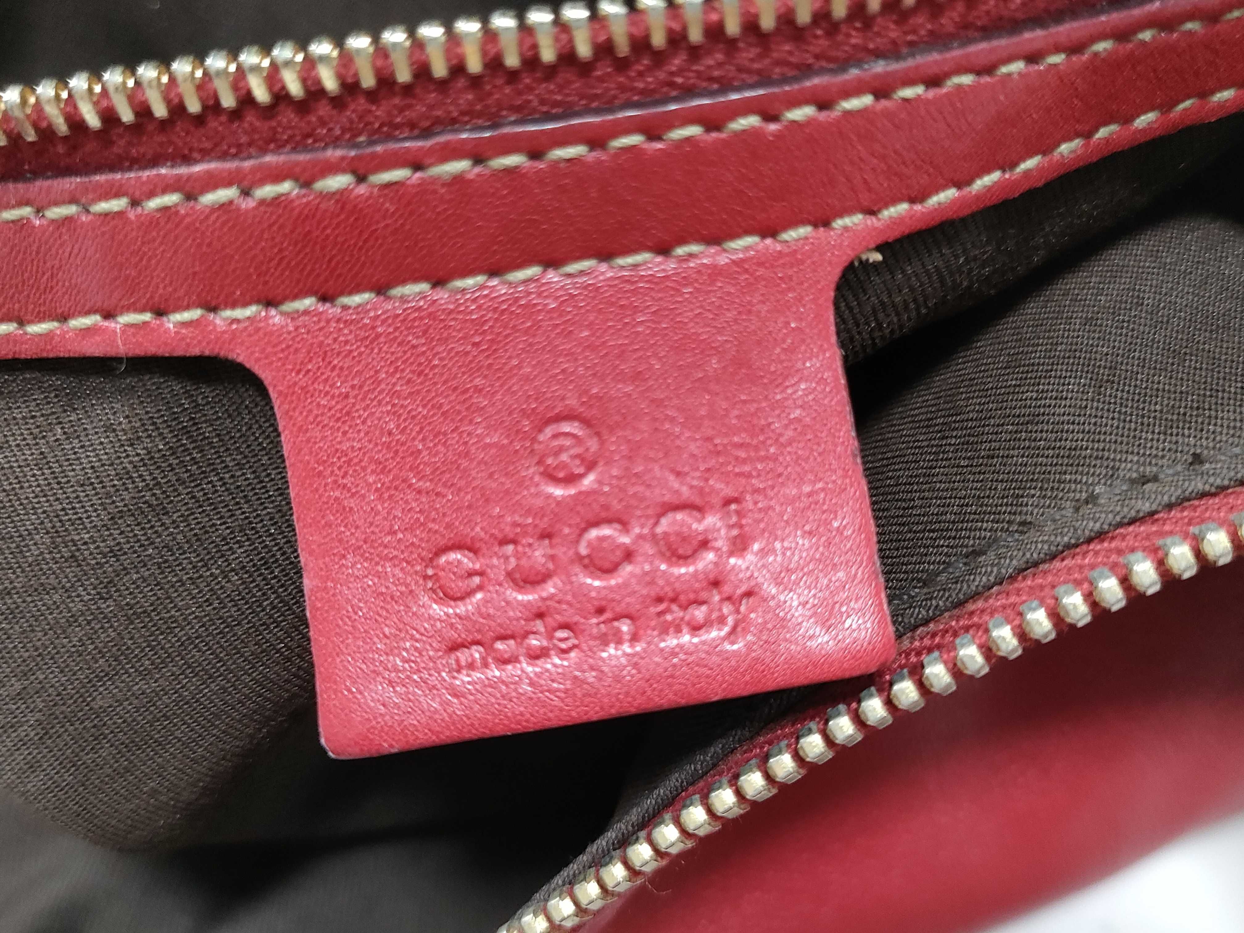Horsebit Shoulder Bag 115867 Leather Red Shoulder Bag — view 12