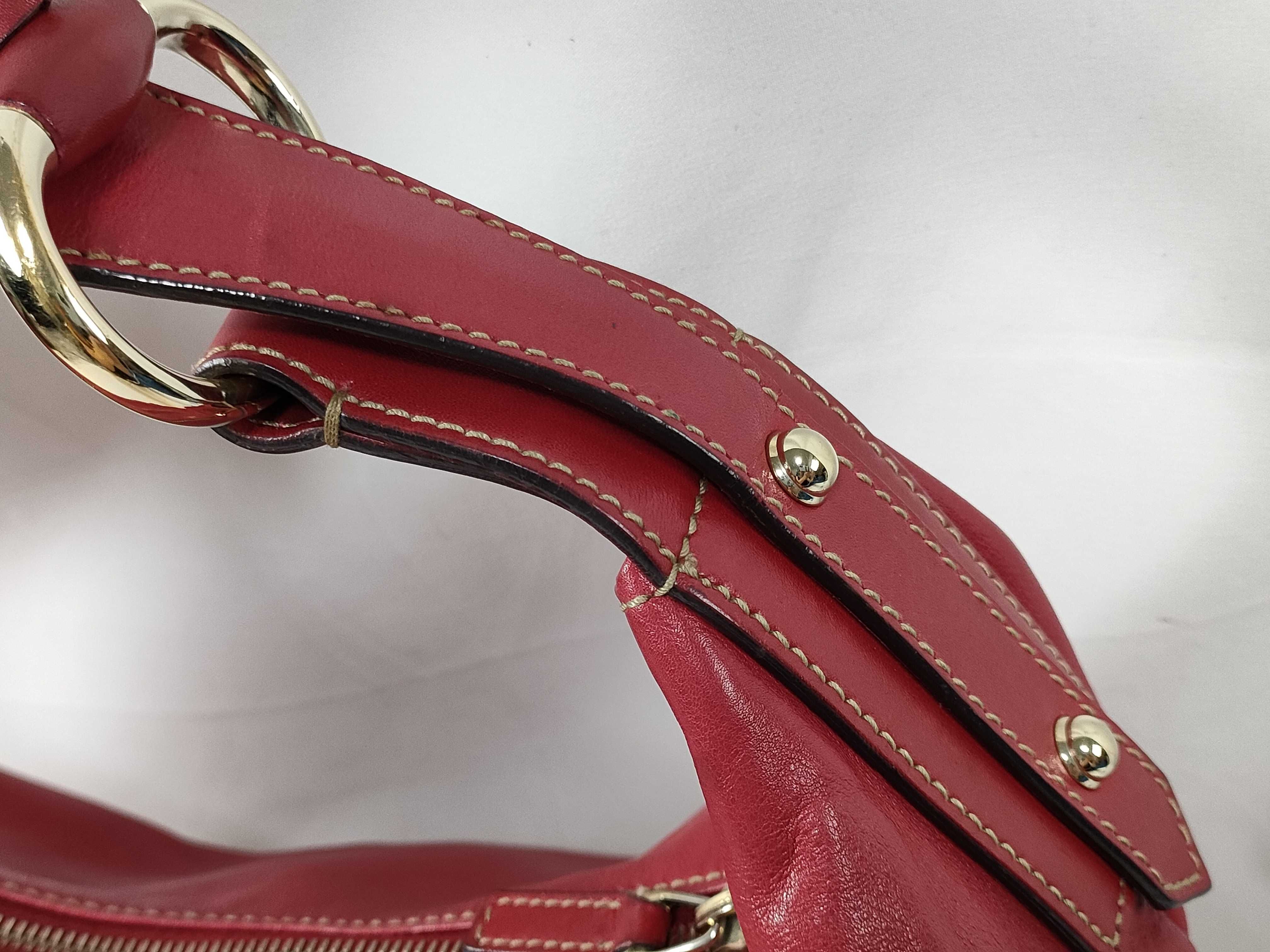Horsebit Shoulder Bag 115867 Leather Red Shoulder Bag — view 3