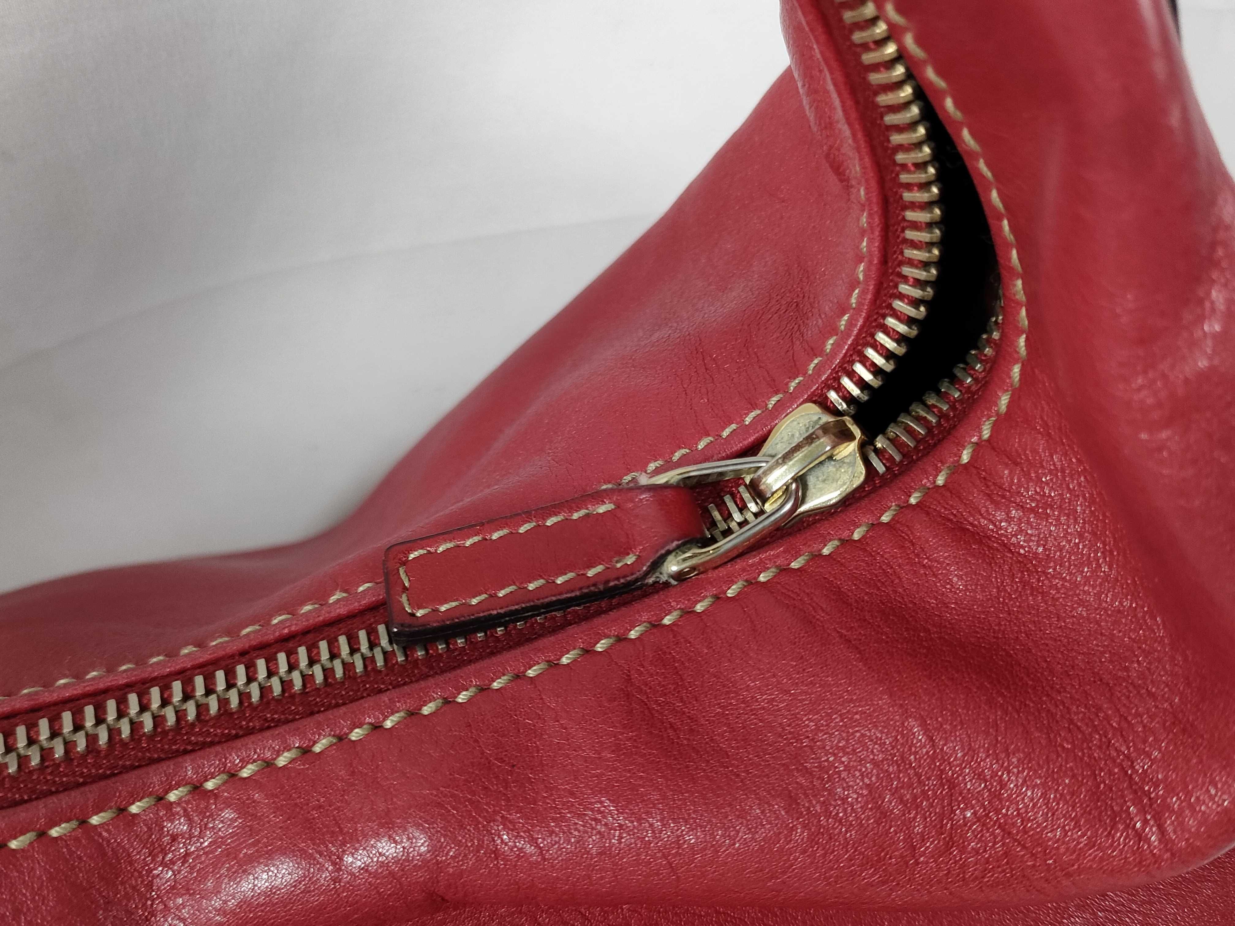 Horsebit Shoulder Bag 115867 Leather Red Shoulder Bag — view 4
