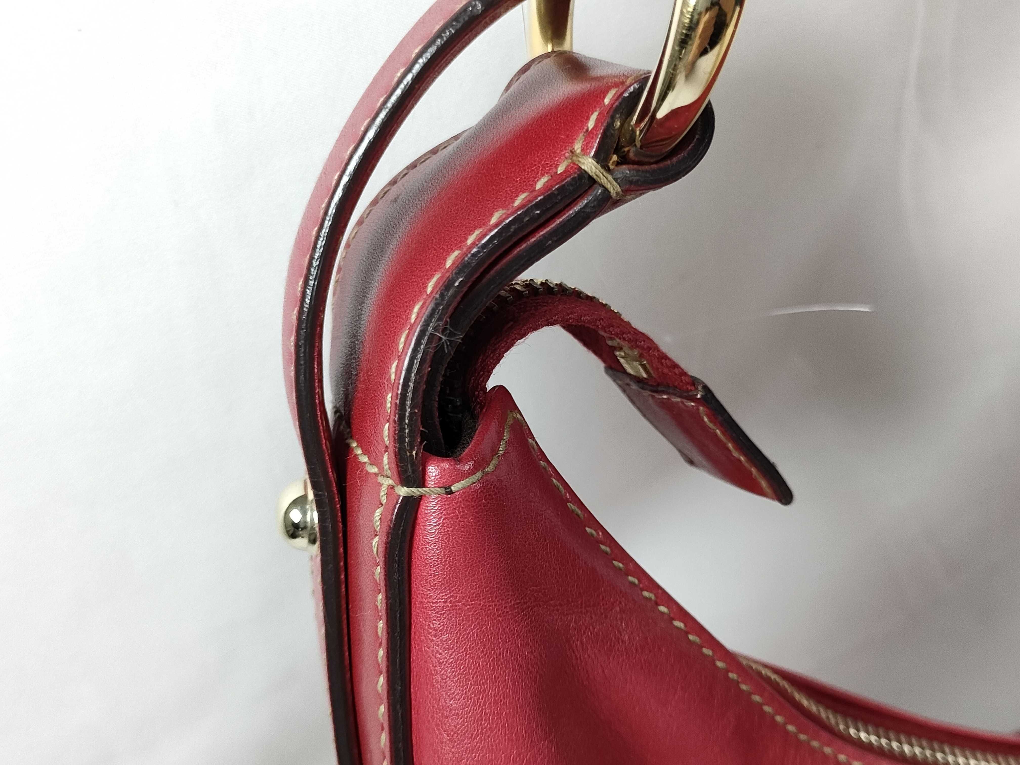 Horsebit Shoulder Bag 115867 Leather Red Shoulder Bag — view 6