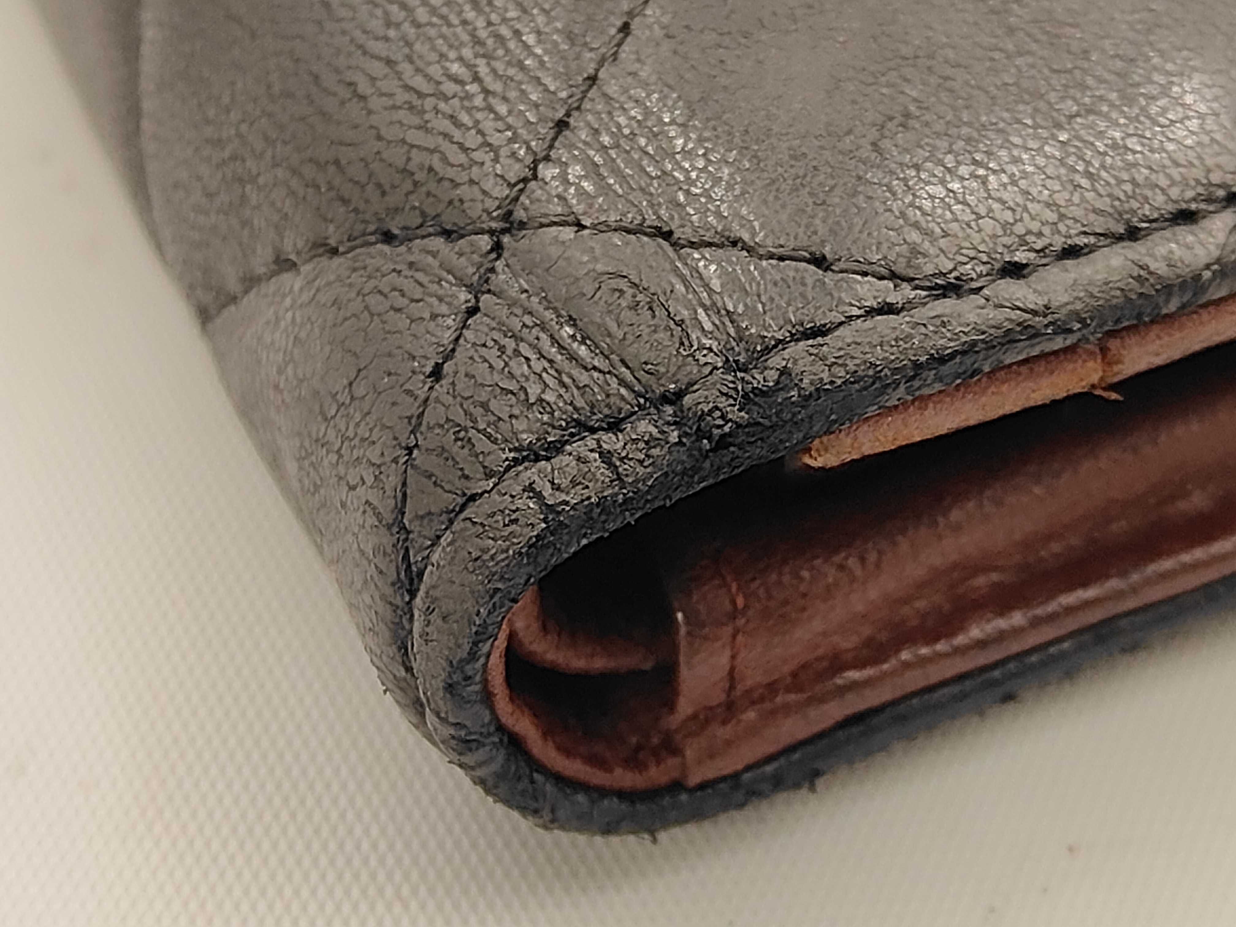 Matelassé Lambskin Bi-fold Wallet, Black, Coco Mark, A31509 — view 3