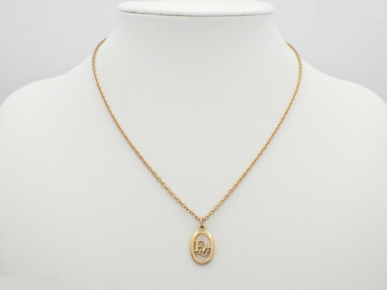 Other lines: Precious metal necklace, logo, circle, gold, chain approximately 44cm. — view 3