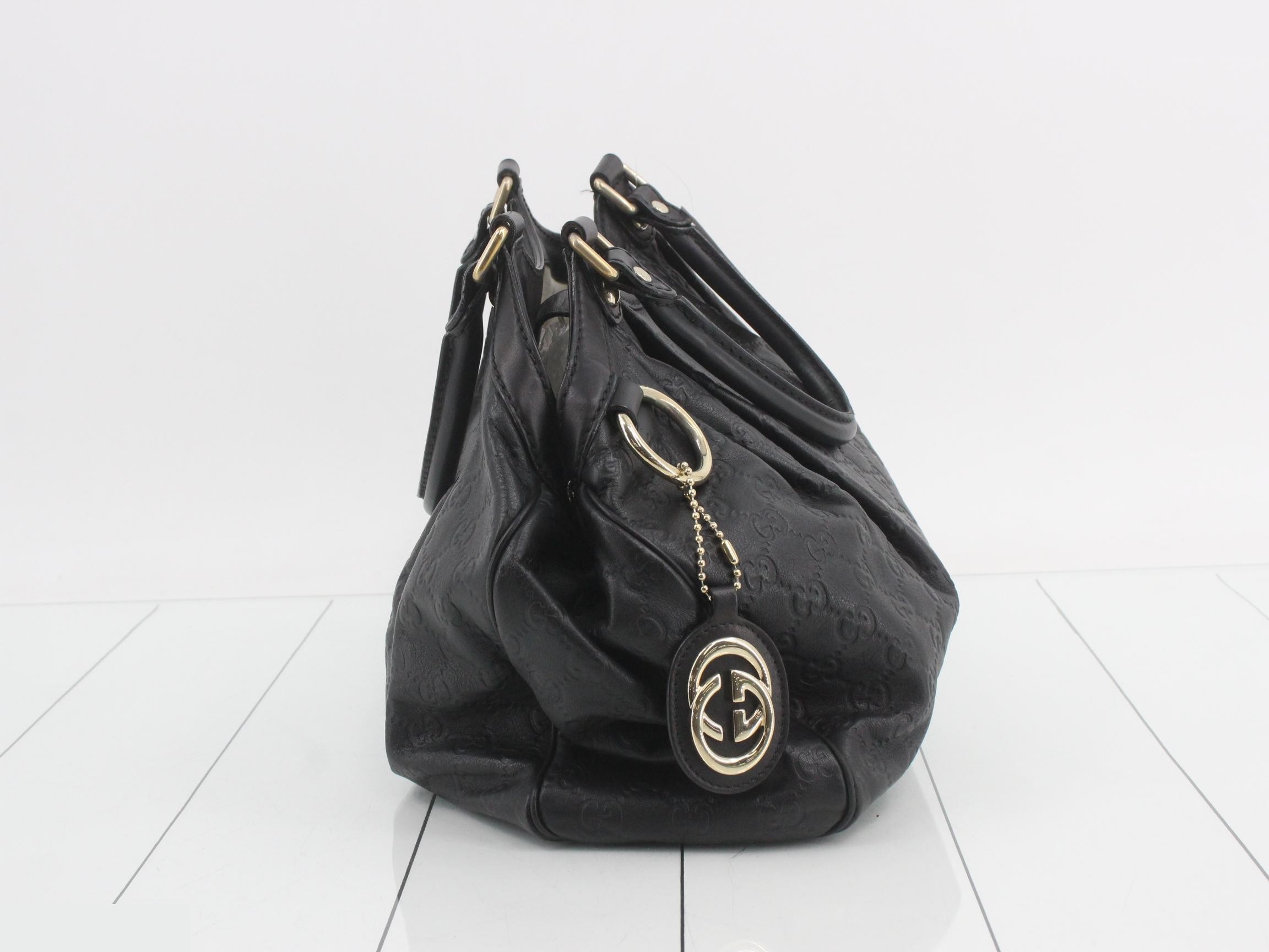 Guccissima (bag) - Gucci handbag, black, Sukey, 211944 — view 4