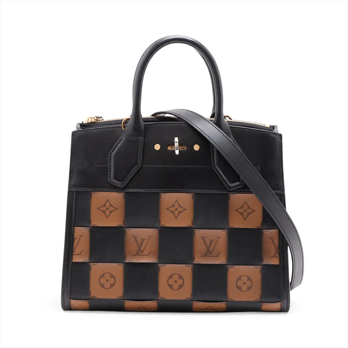 Monogram Reverse City Steamer PM M53252 FO4178 Black x Brown (RFID detected)