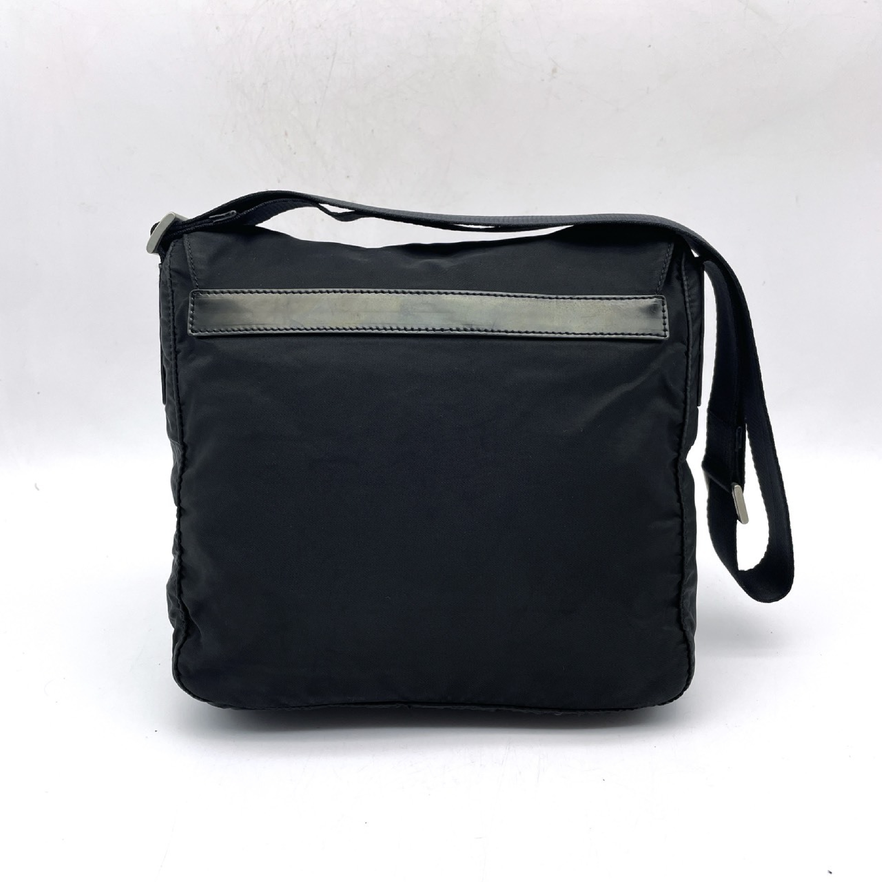 Nylon Triangle Logo Shoulder Bag — view 2