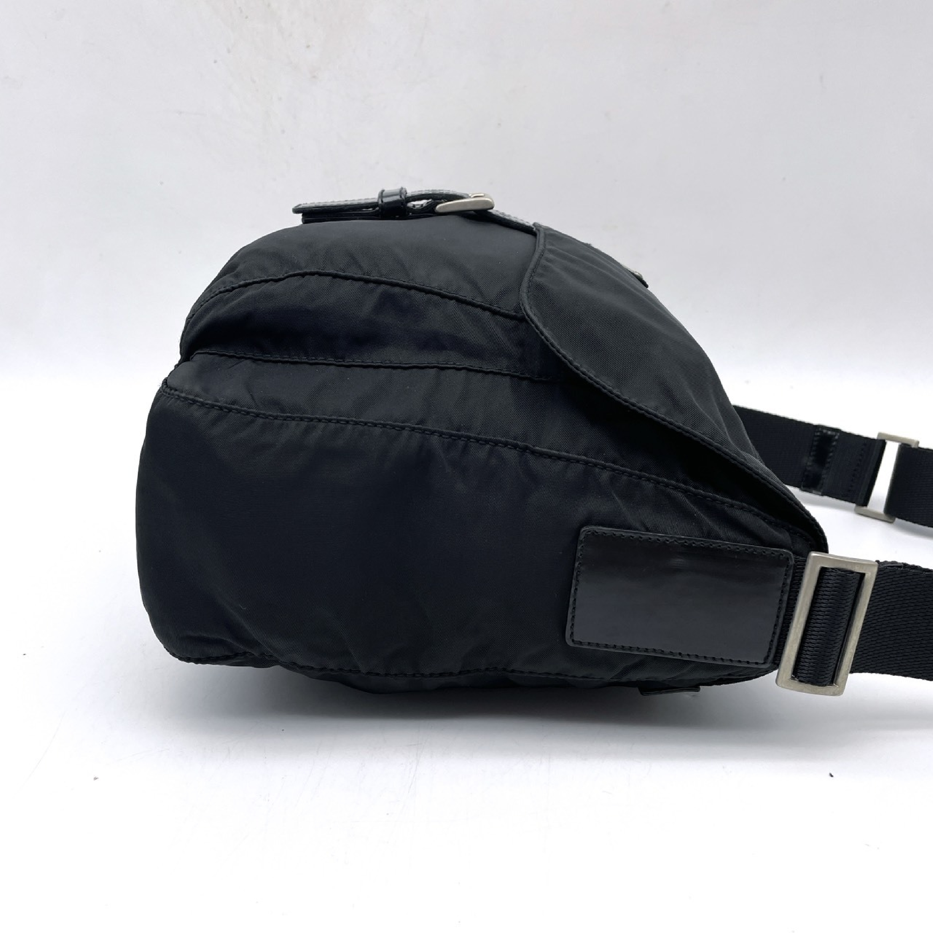 Nylon Triangle Logo Shoulder Bag — view 4