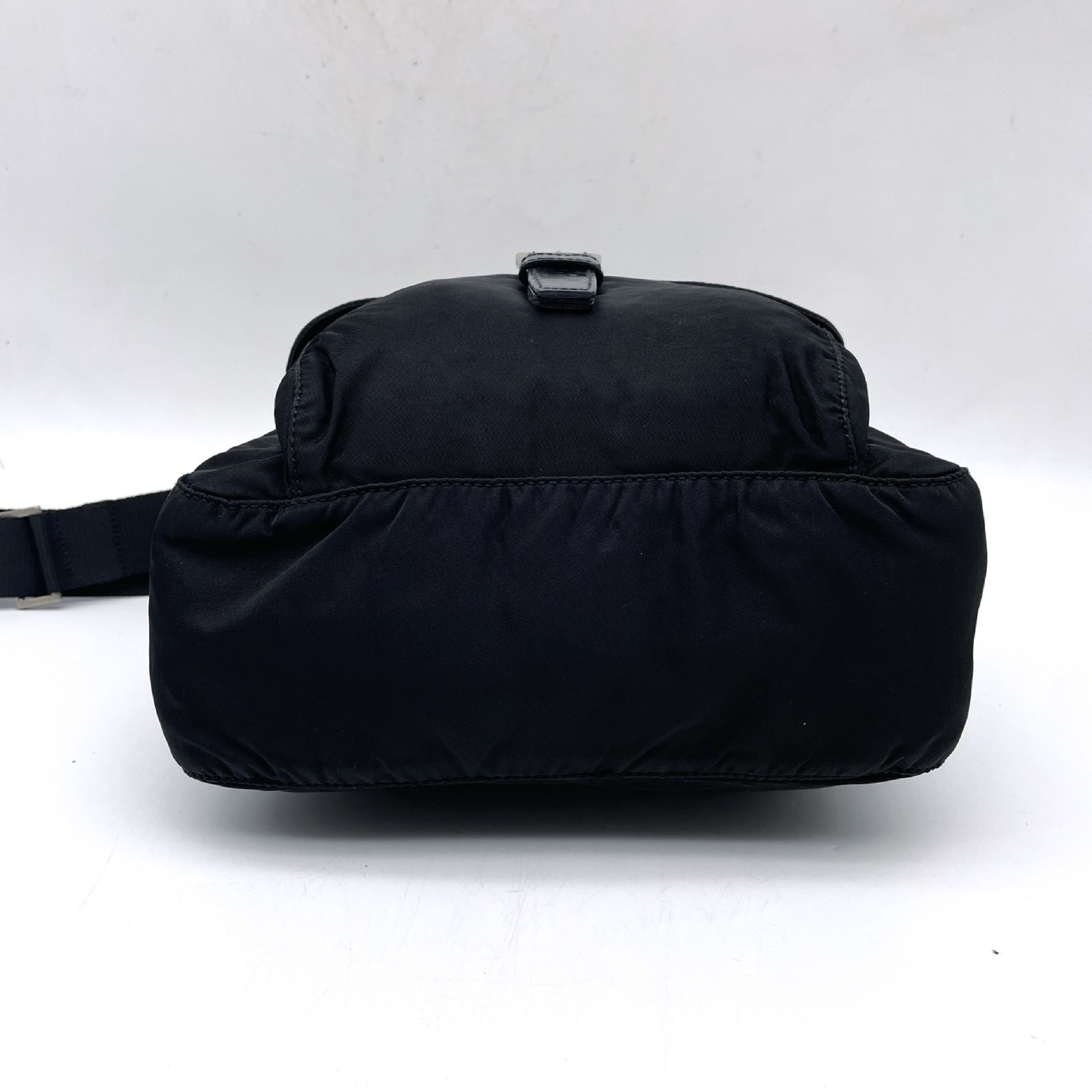 Nylon Triangle Logo Shoulder Bag — view 5