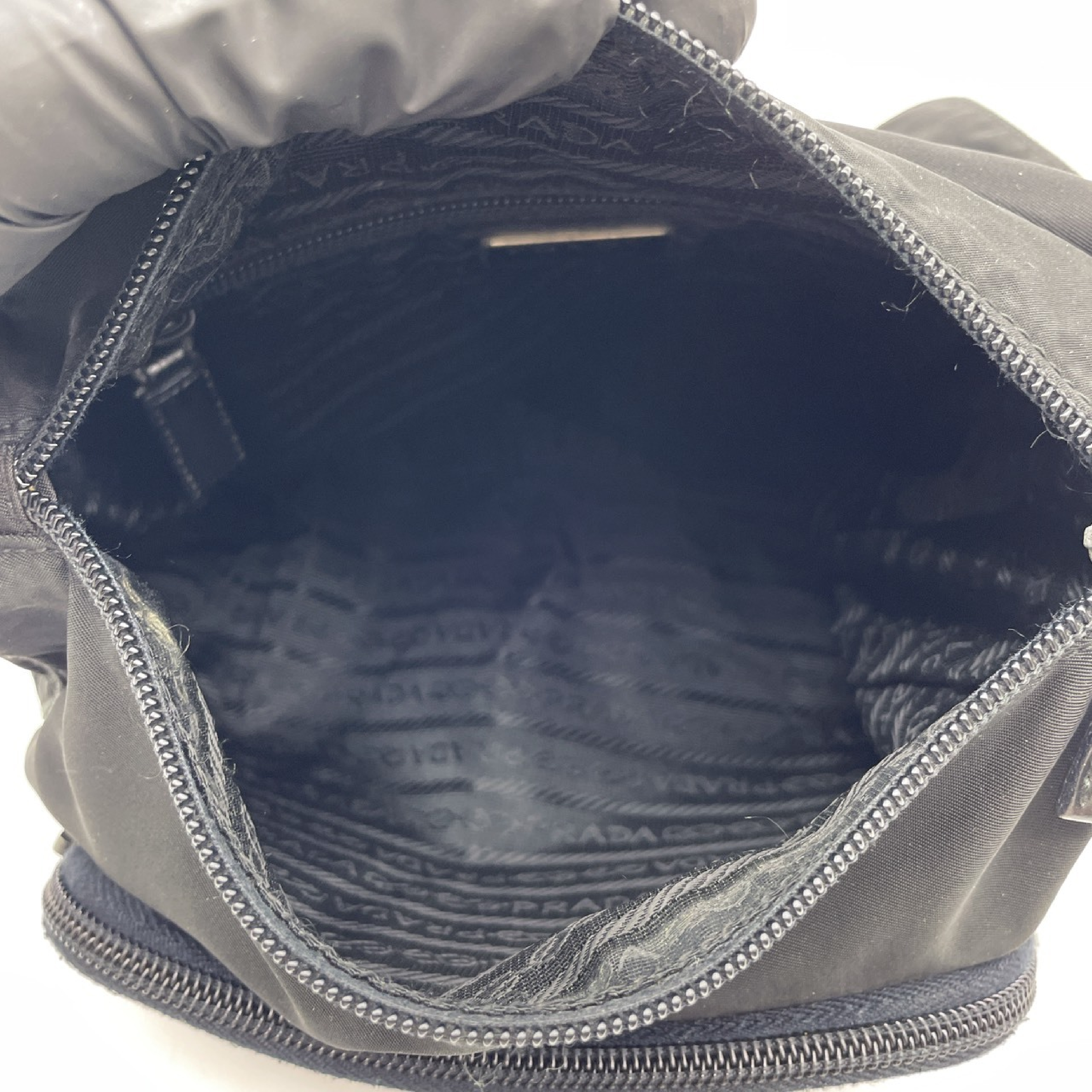 Nylon Triangle Logo Shoulder Bag — view 10