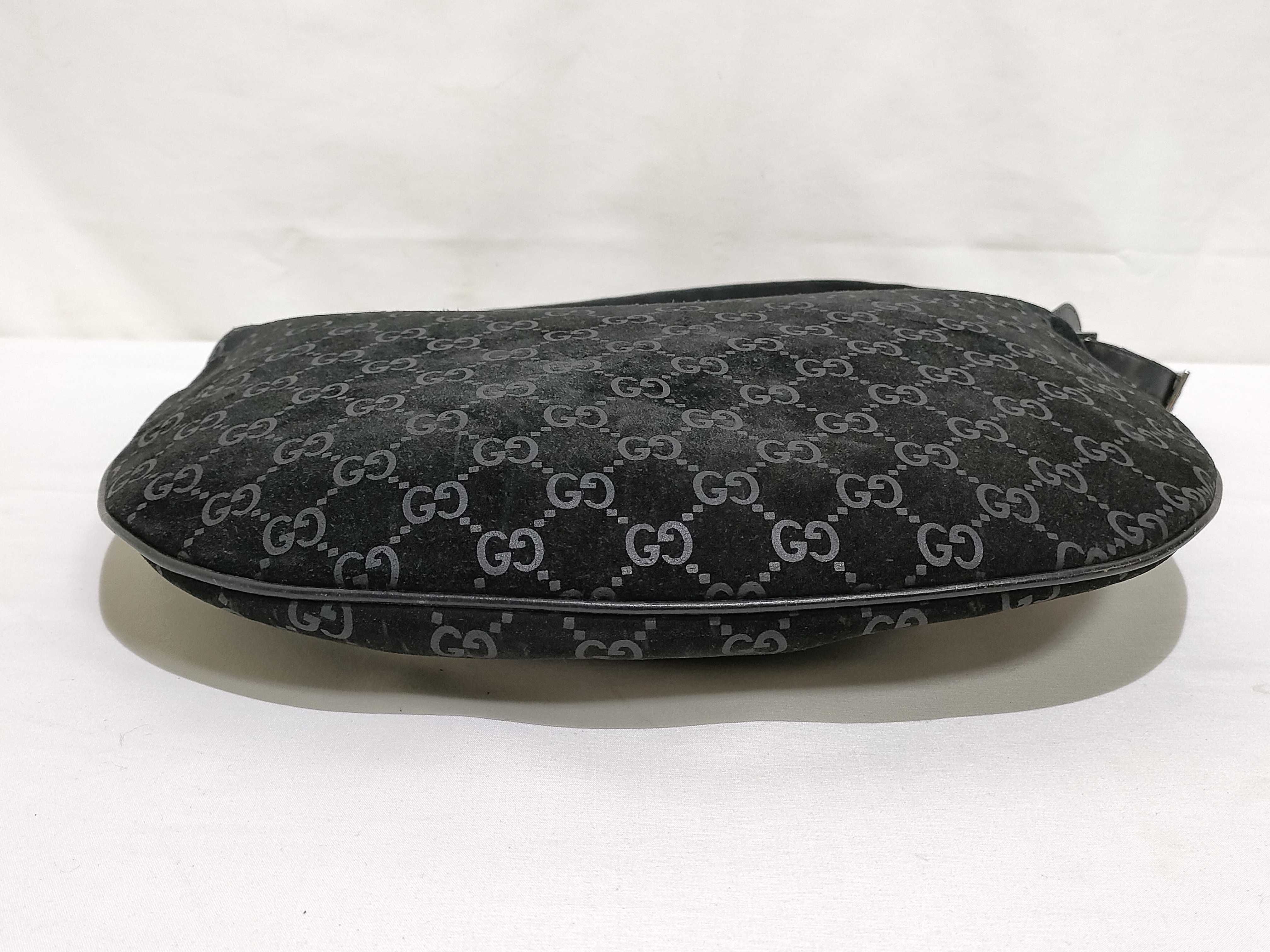 GG pattern suede one-shoulder bag (shoulder bag) — view 7
