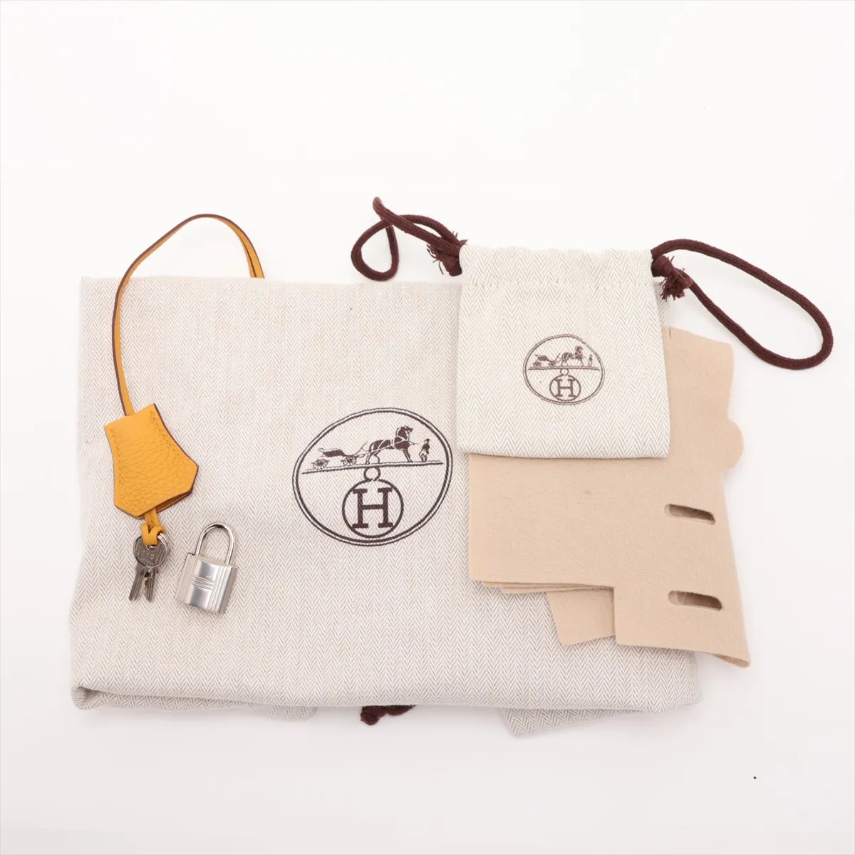 [Individually packaged] Hermes Birkin 30 Retourne Togo Jaune Ambre Silver Hardware B: 2023 — view 11