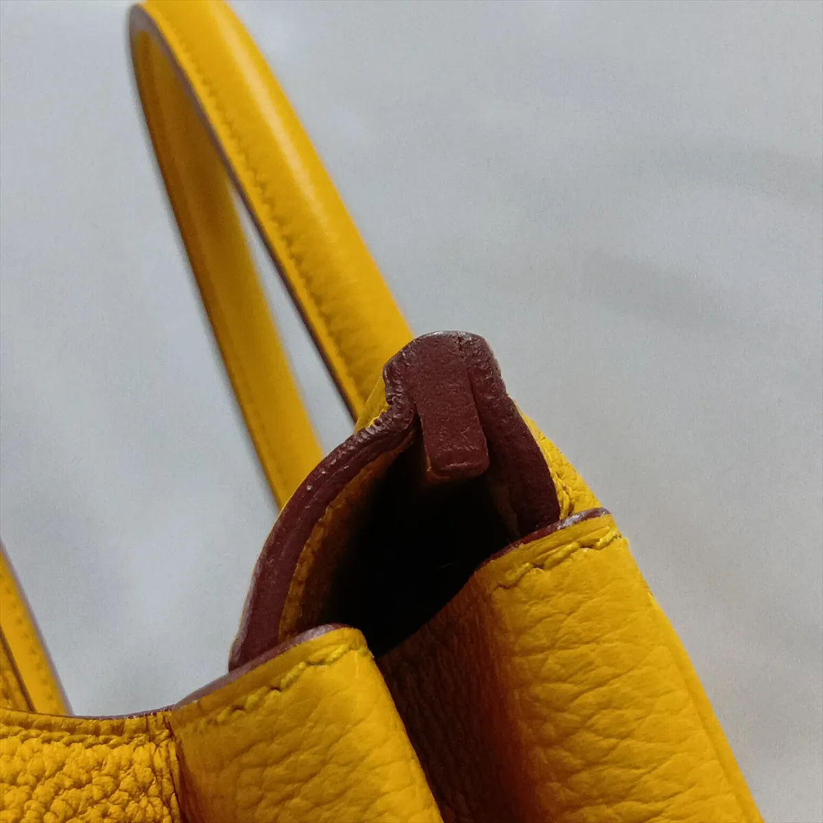 [Individually packaged] Hermes Birkin 30 Retourne Togo Jaune Ambre Silver Hardware B: 2023 — view 15