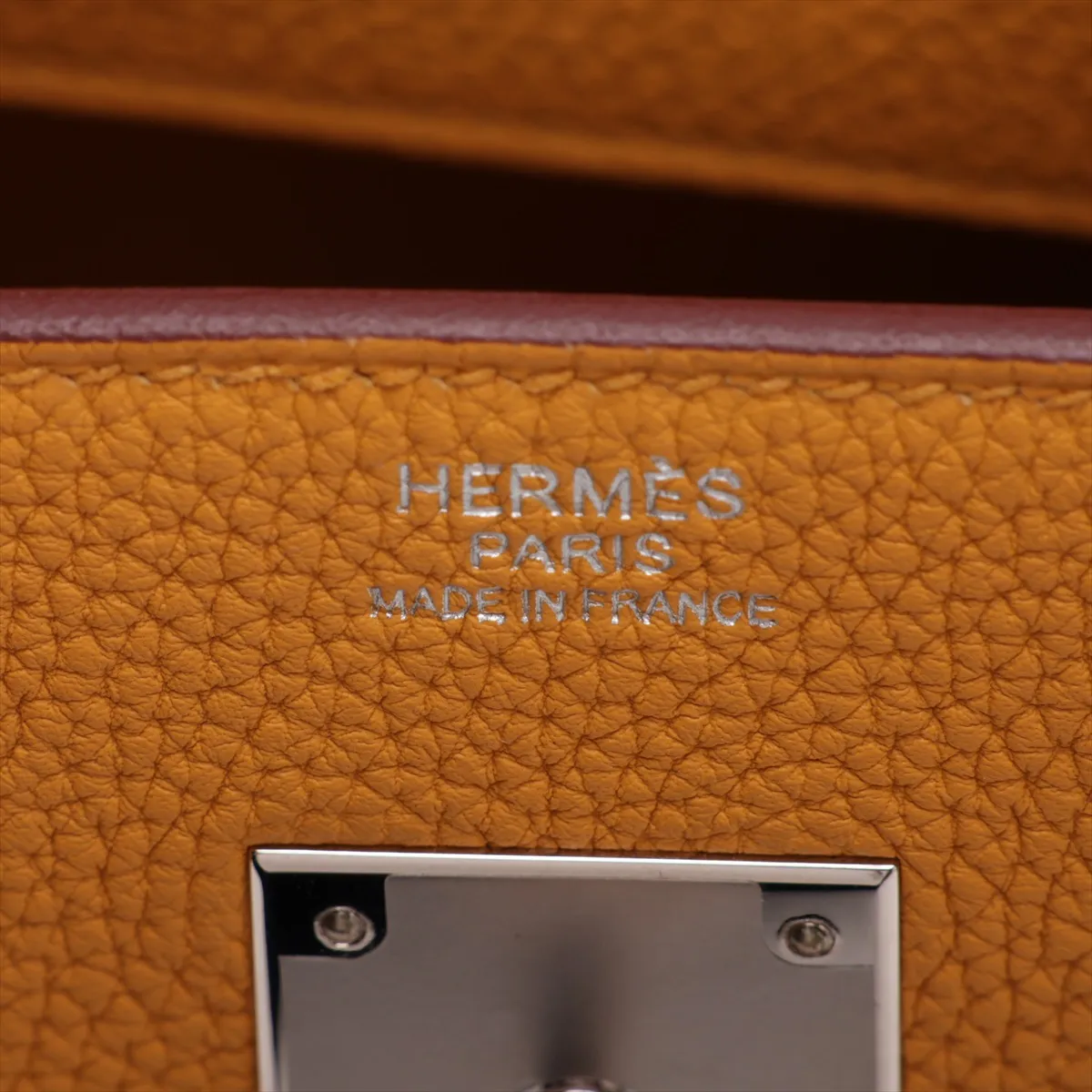 [Individually packaged] Hermes Birkin 30 Retourne Togo Jaune Ambre Silver Hardware B: 2023 — view 10