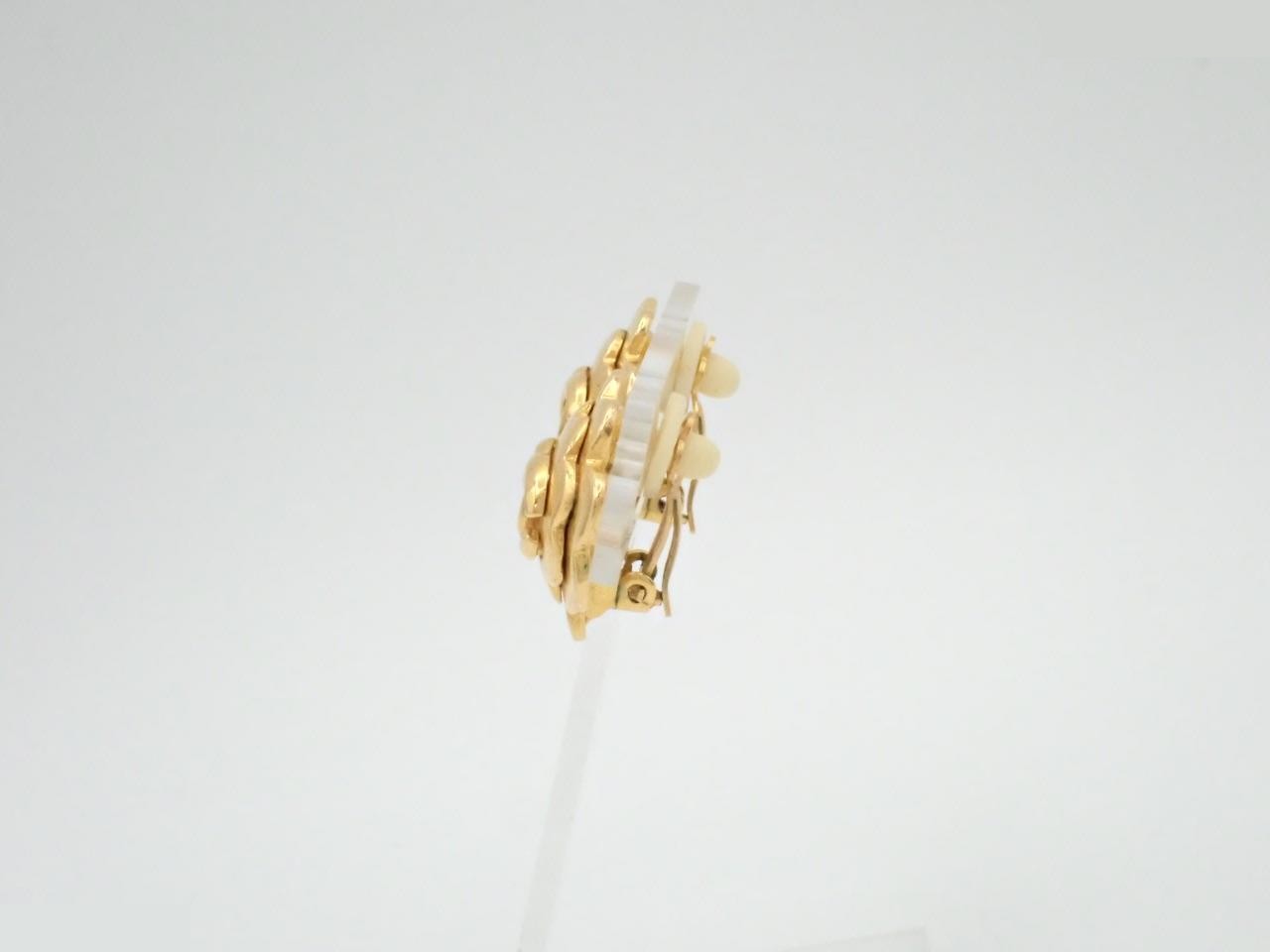 Camellia Coco Mark Earrings — view 3
