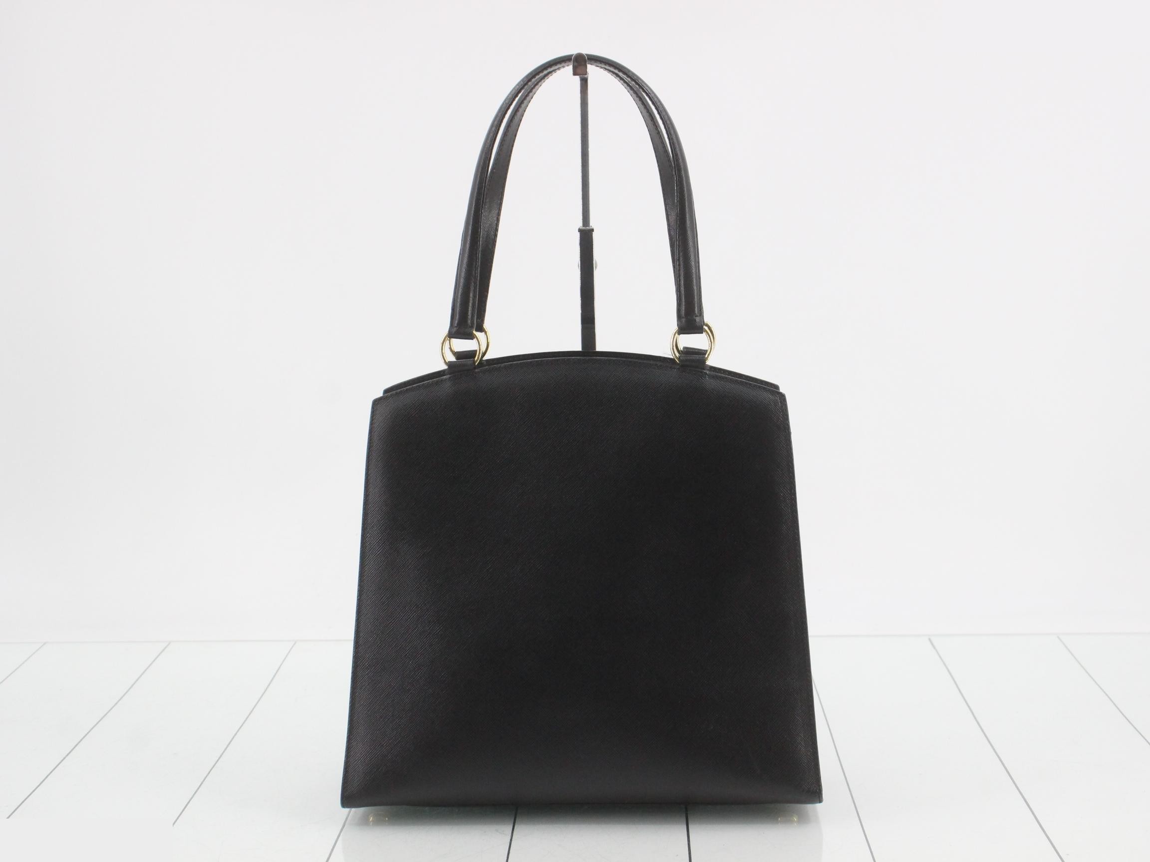 Circle logo leather handbag — view 2