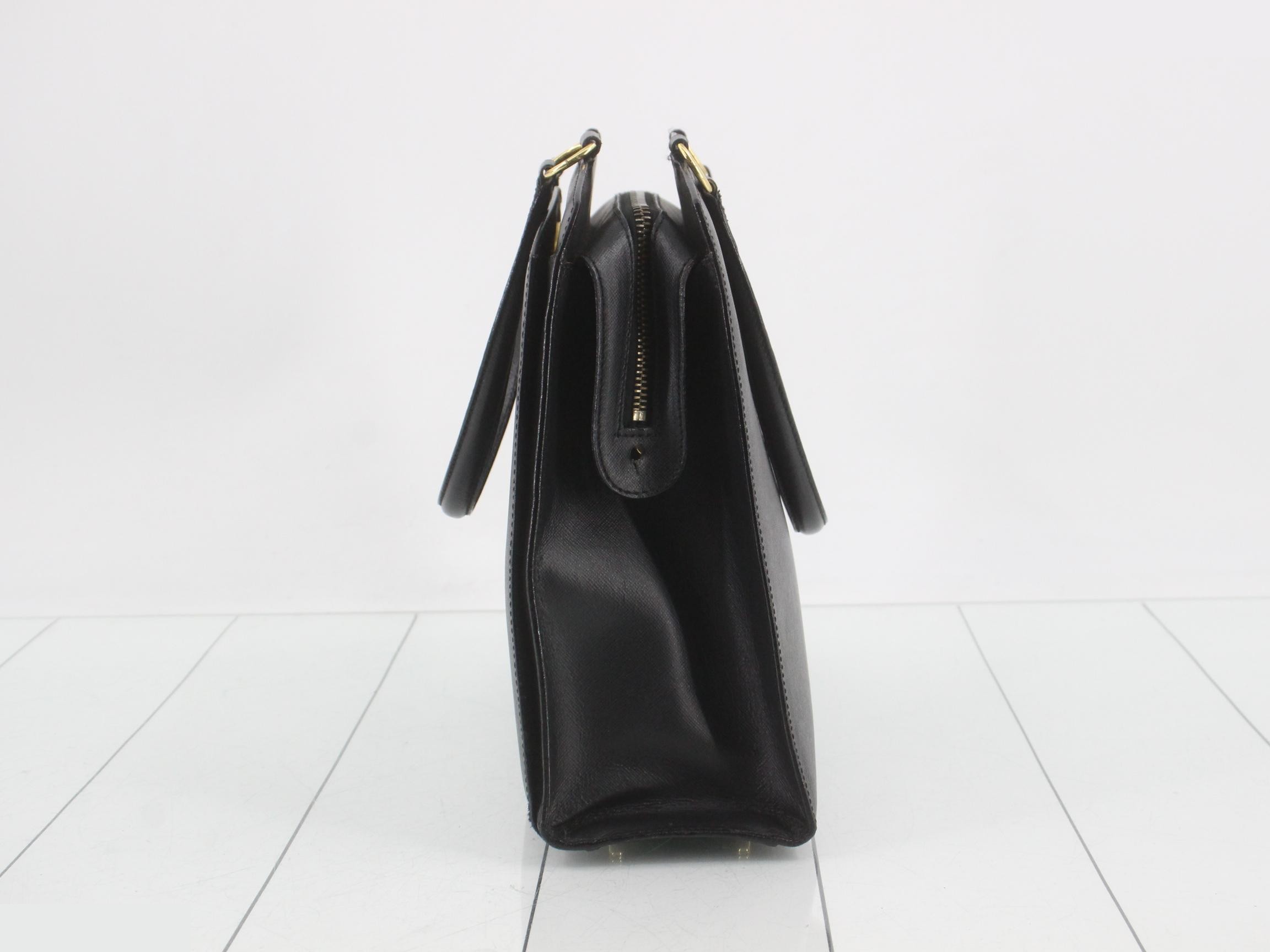 Circle logo leather handbag — view 3