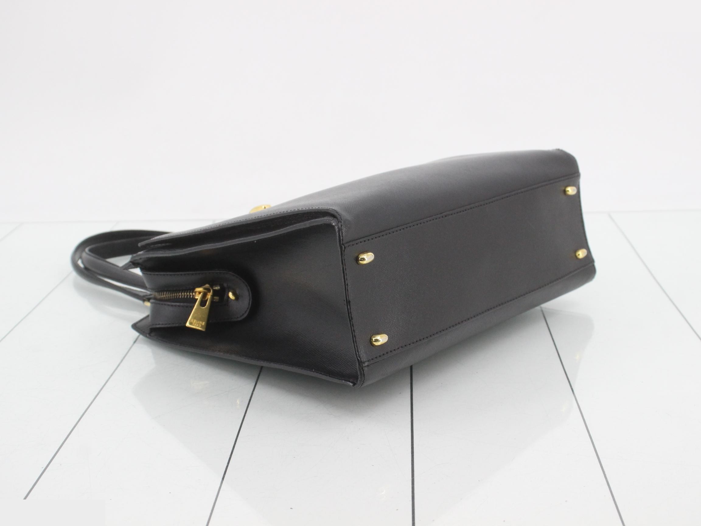 Circle logo leather handbag — view 5
