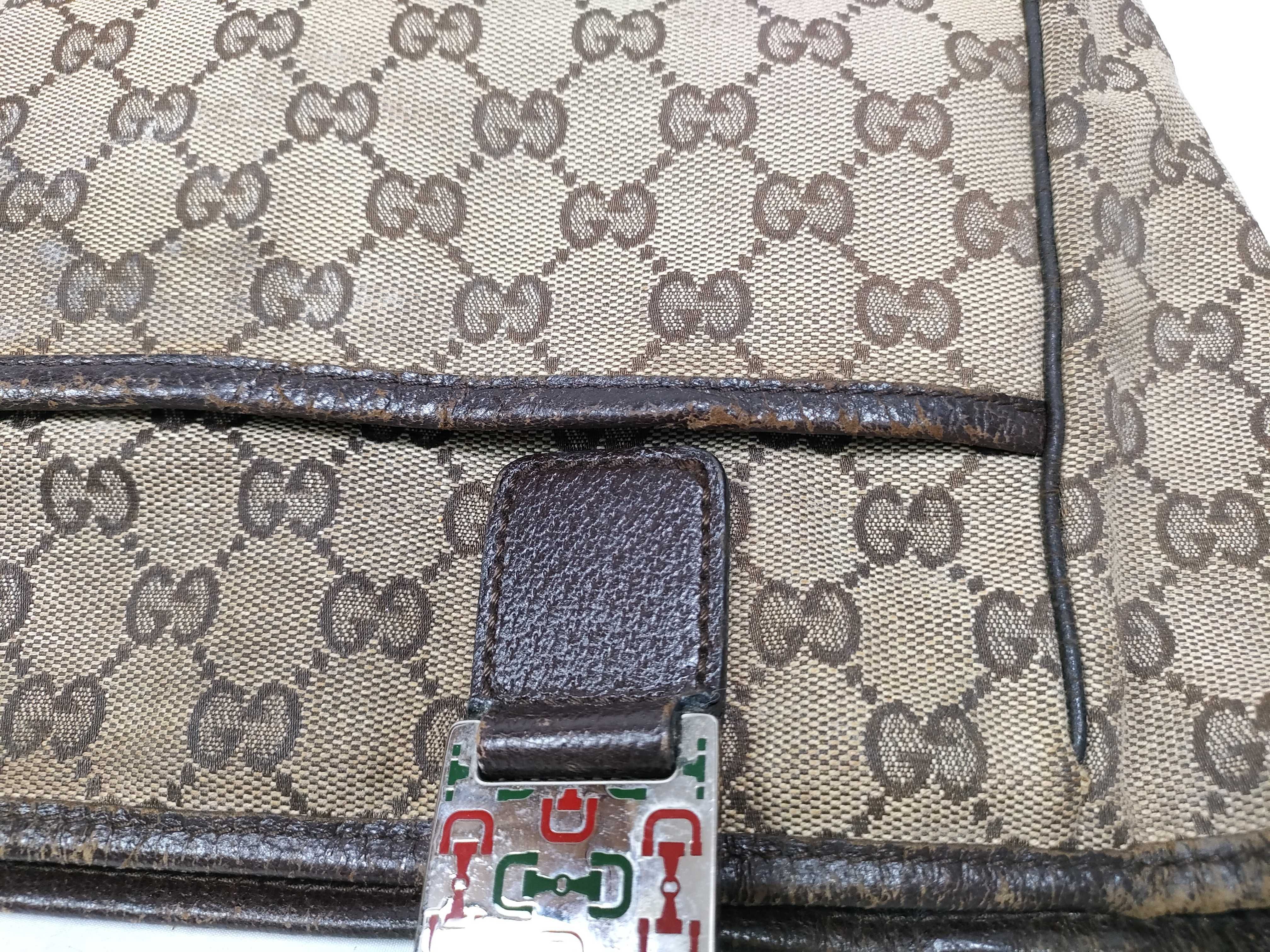 Shoulder Bag with GG Handle and Sherry Line Design — view 13