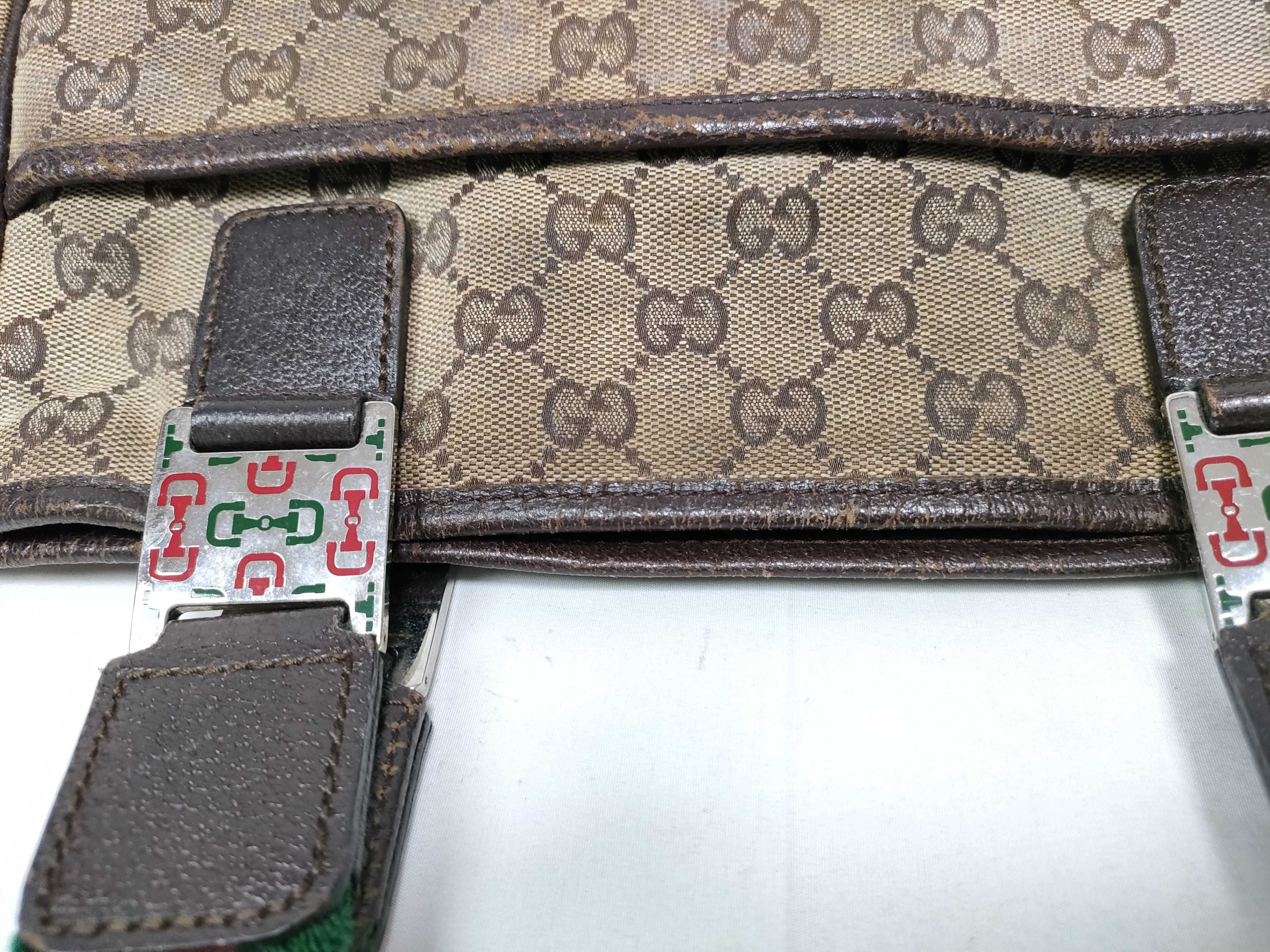 Shoulder Bag with GG Handle and Sherry Line Design — view 14
