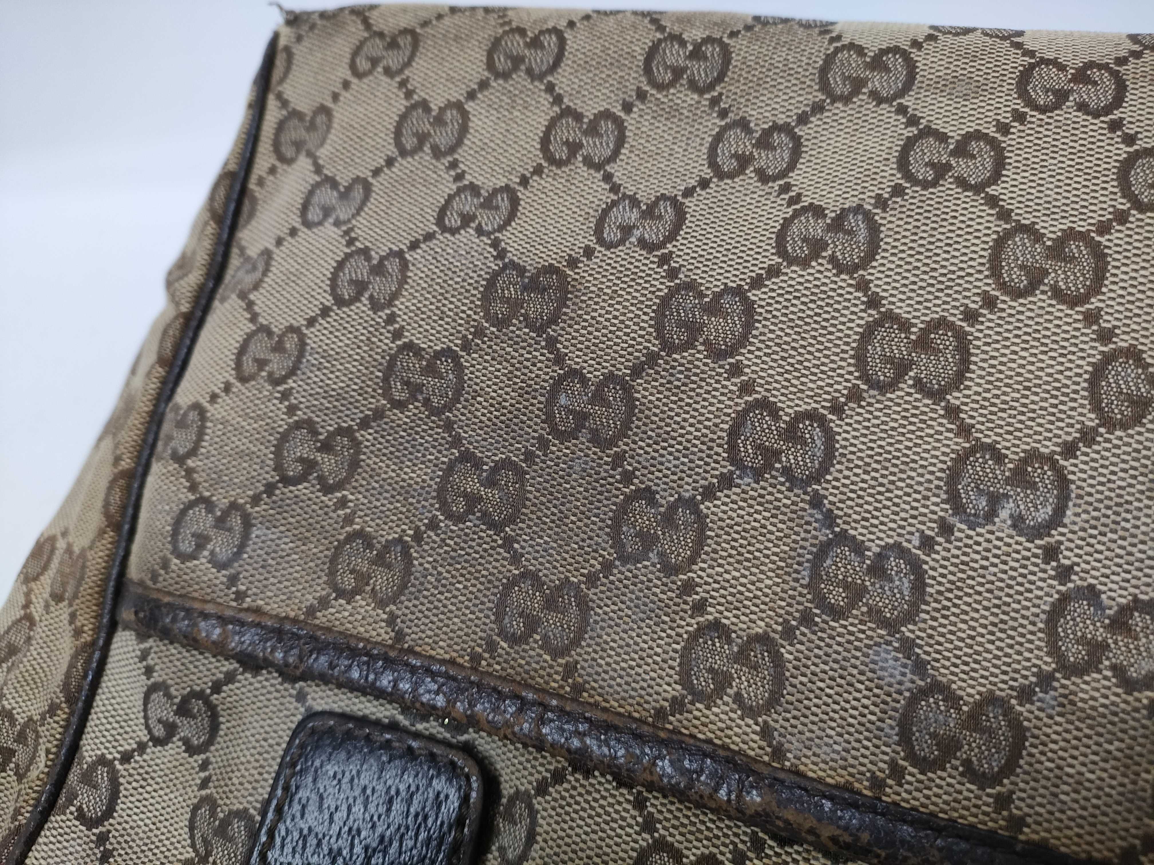 Shoulder Bag with GG Handle and Sherry Line Design — view 6