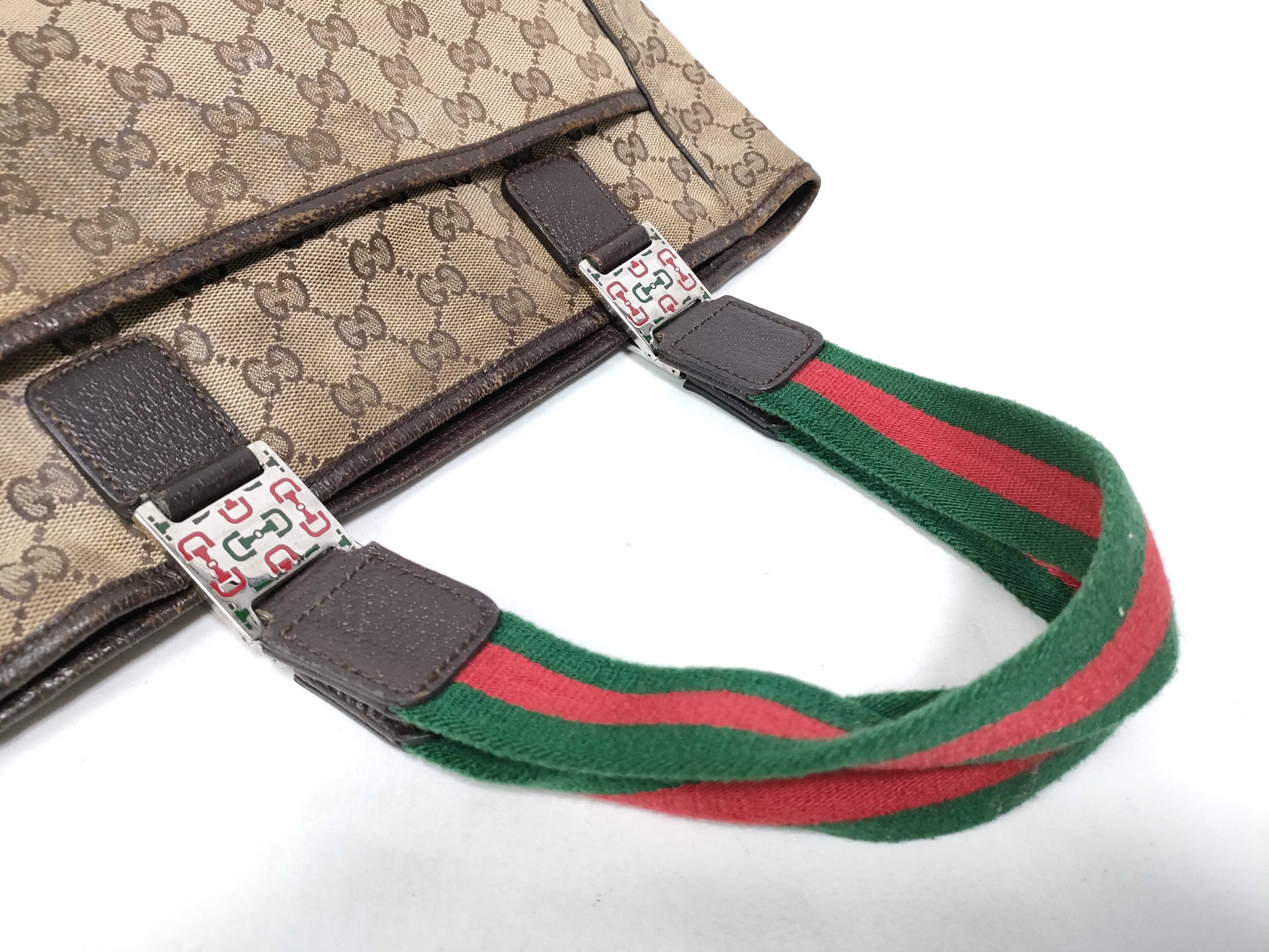 Shoulder Bag with GG Handle and Sherry Line Design — view 9