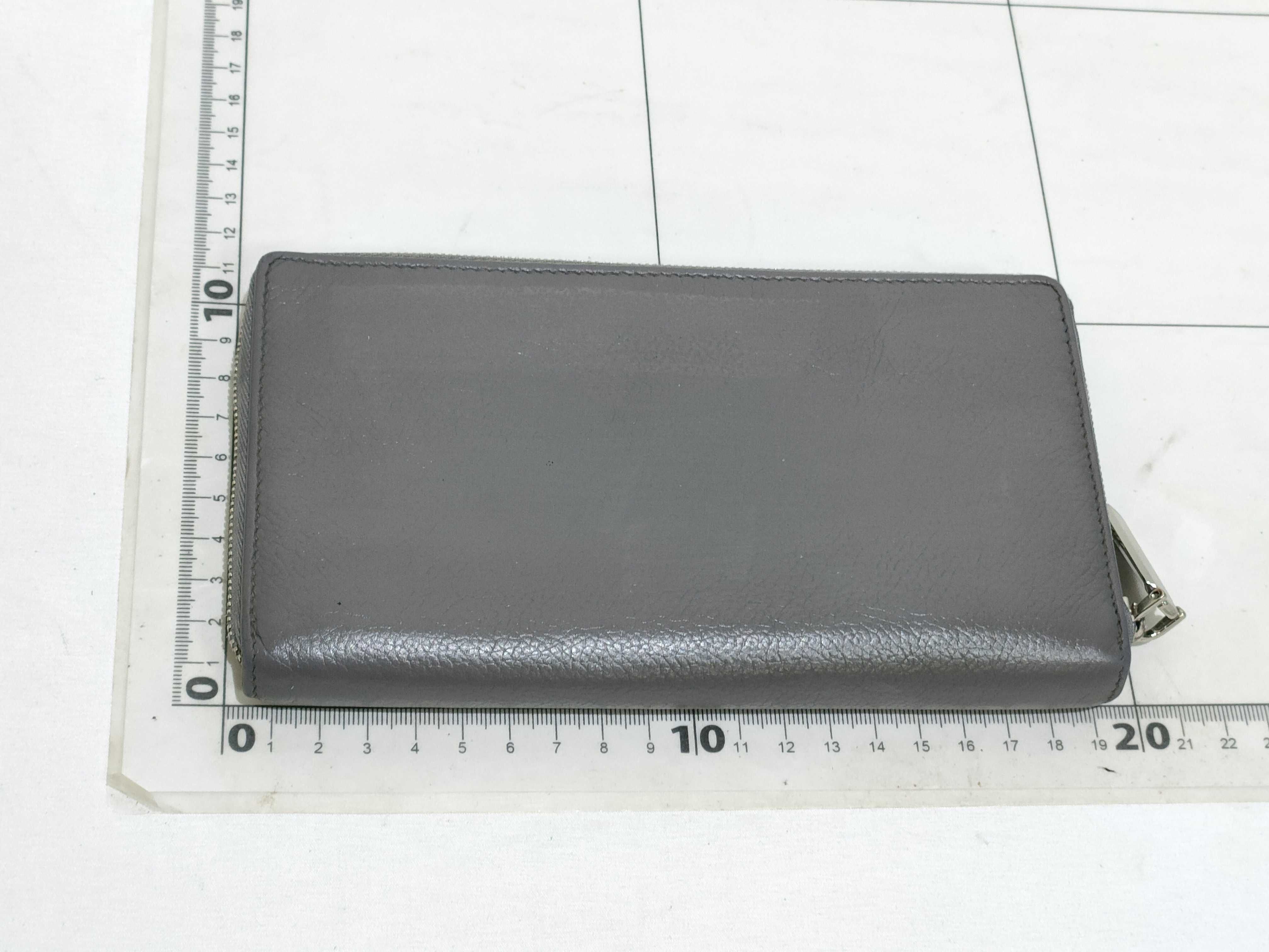 Leather Round Long Wallet Serial Number Wallet — view 2