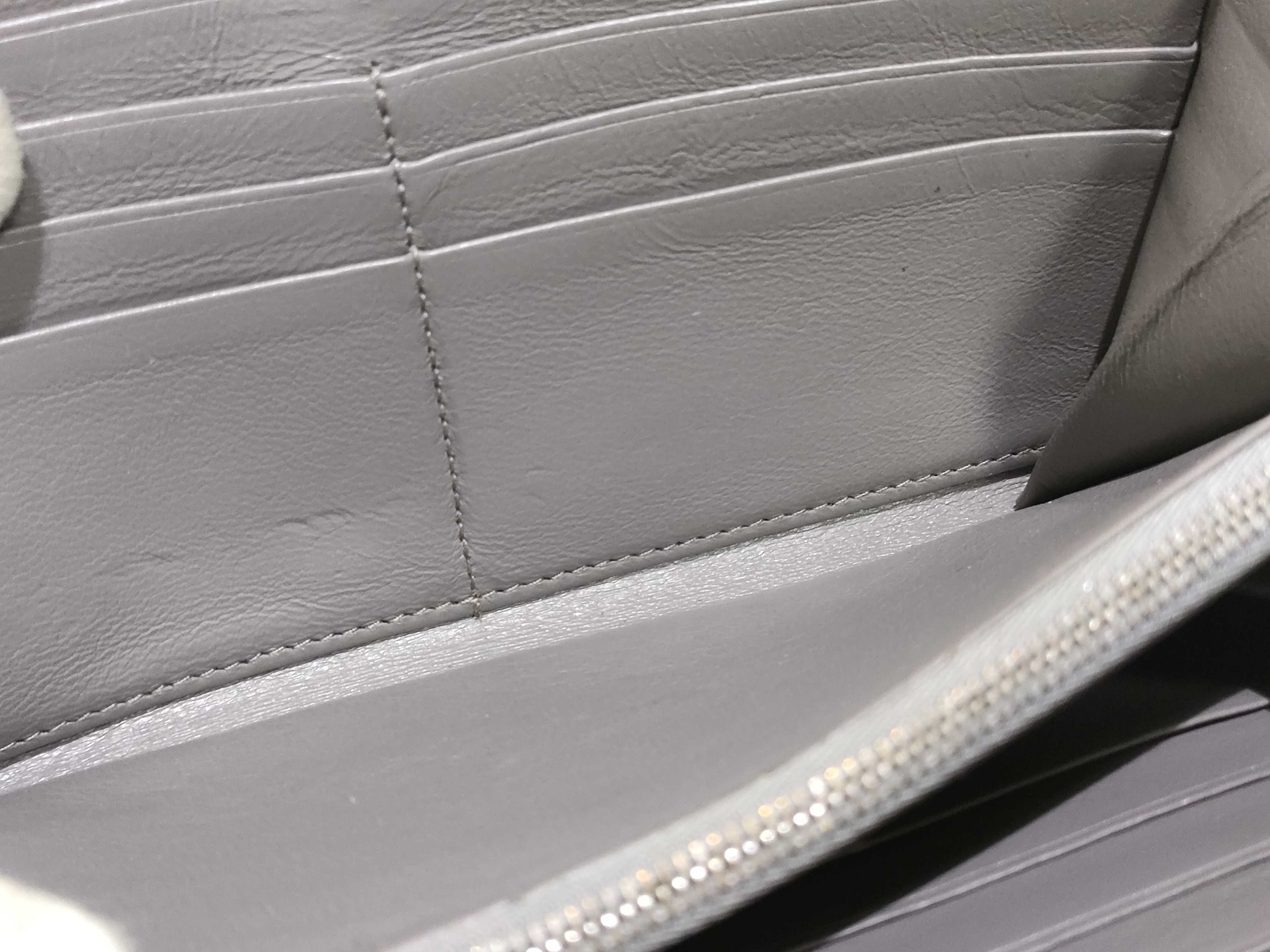 Leather Round Long Wallet Serial Number Wallet — view 12