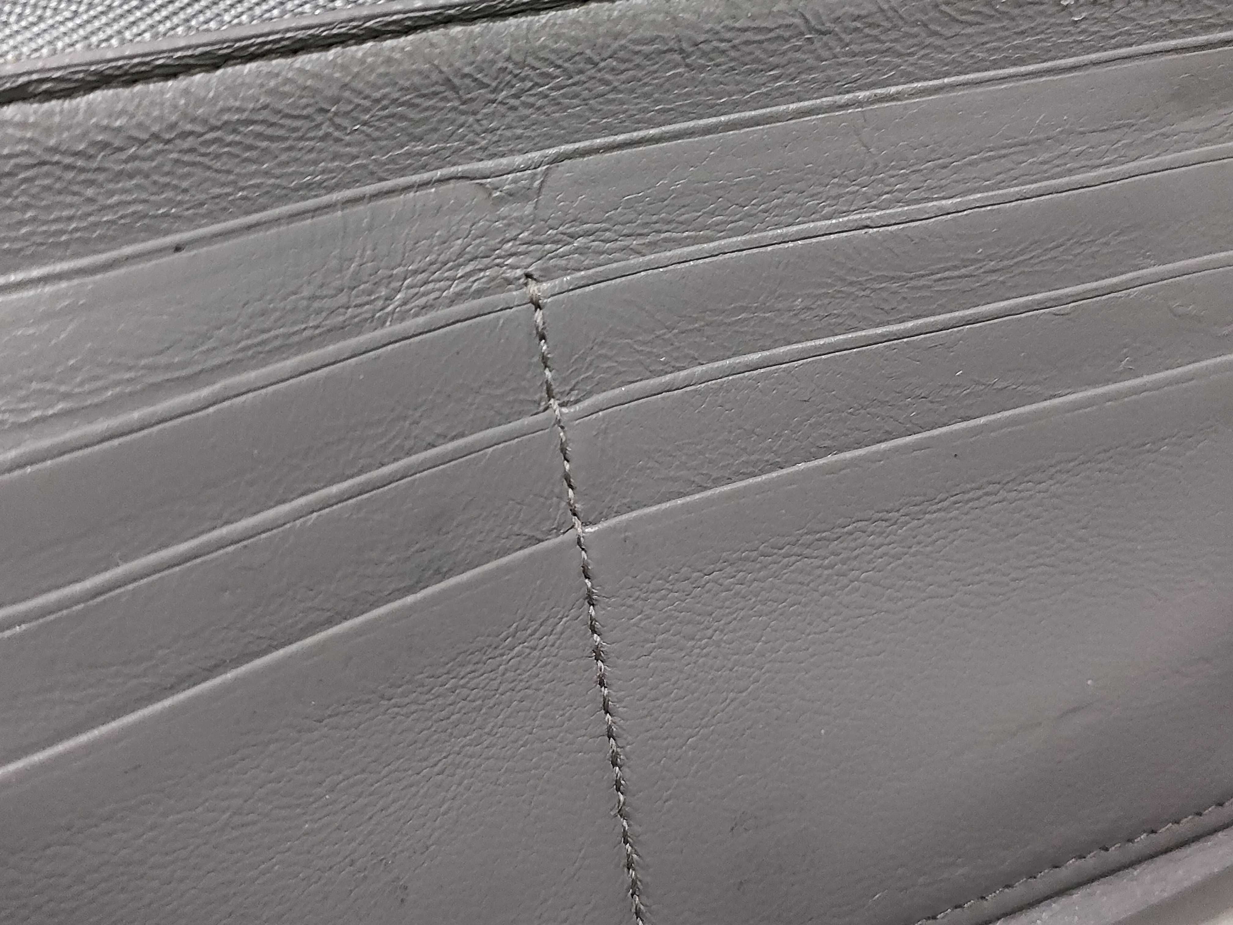 Leather Round Long Wallet Serial Number Wallet — view 13