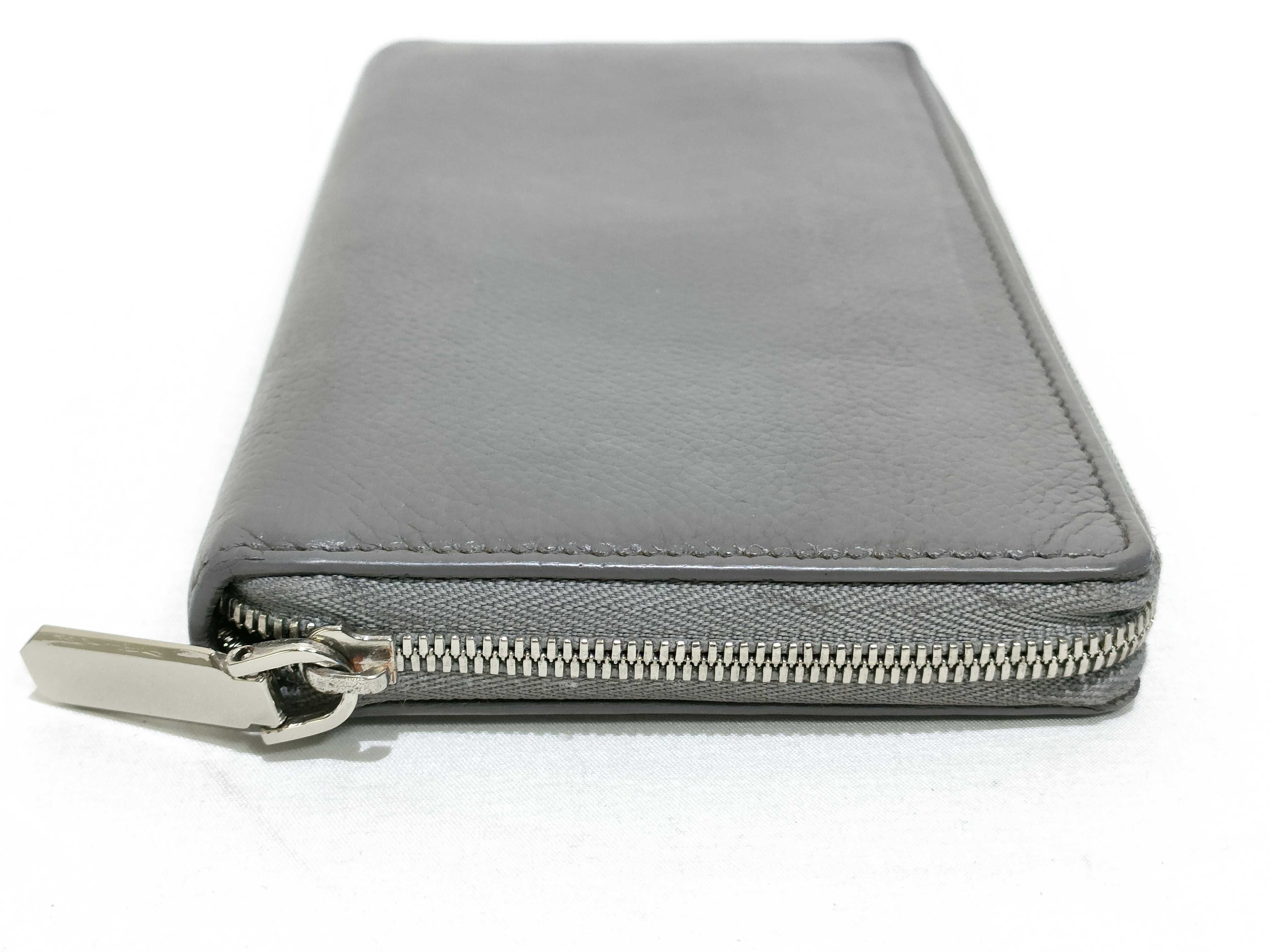 Leather Round Long Wallet Serial Number Wallet — view 5