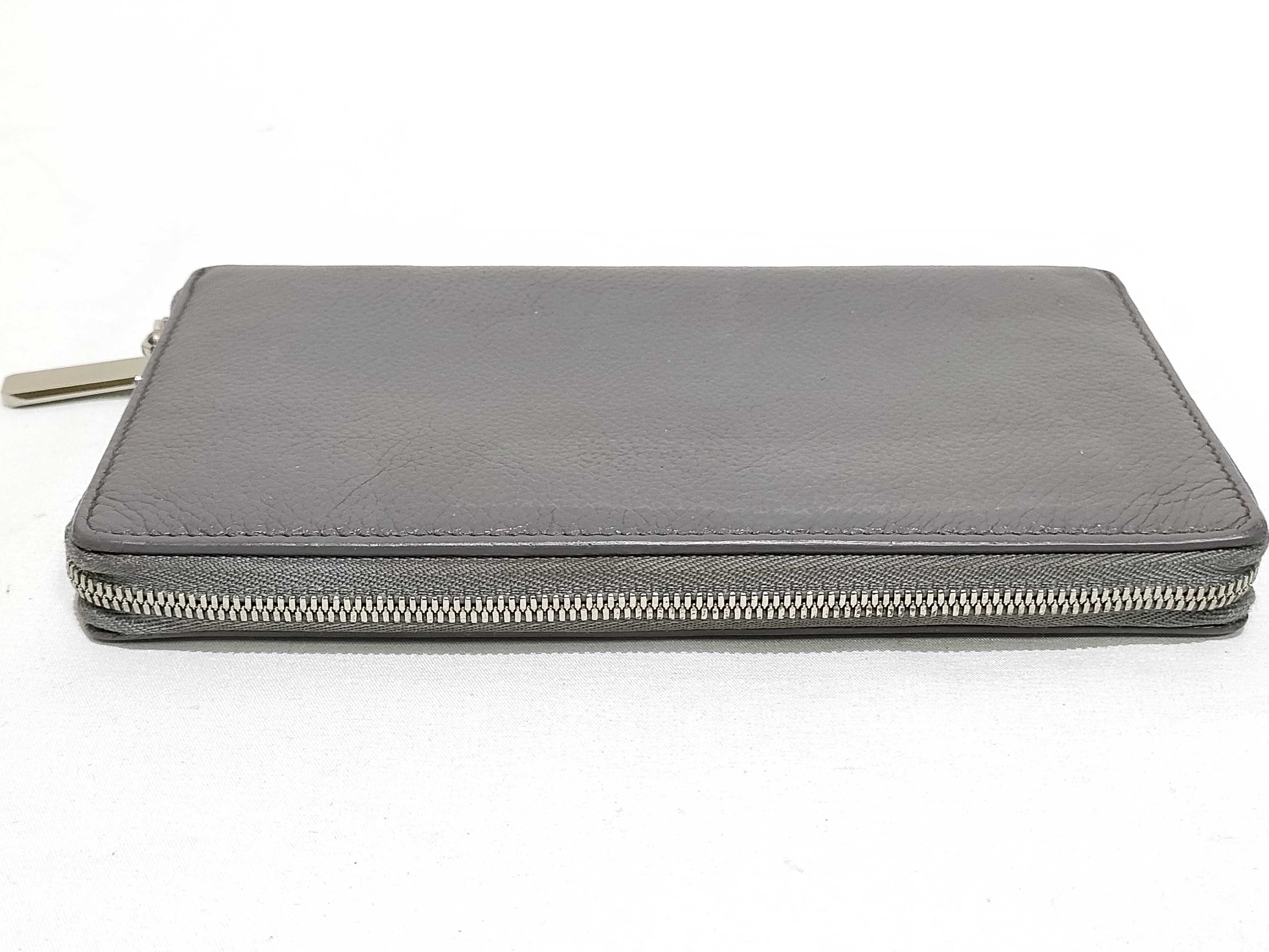 Leather Round Long Wallet Serial Number Wallet — view 6
