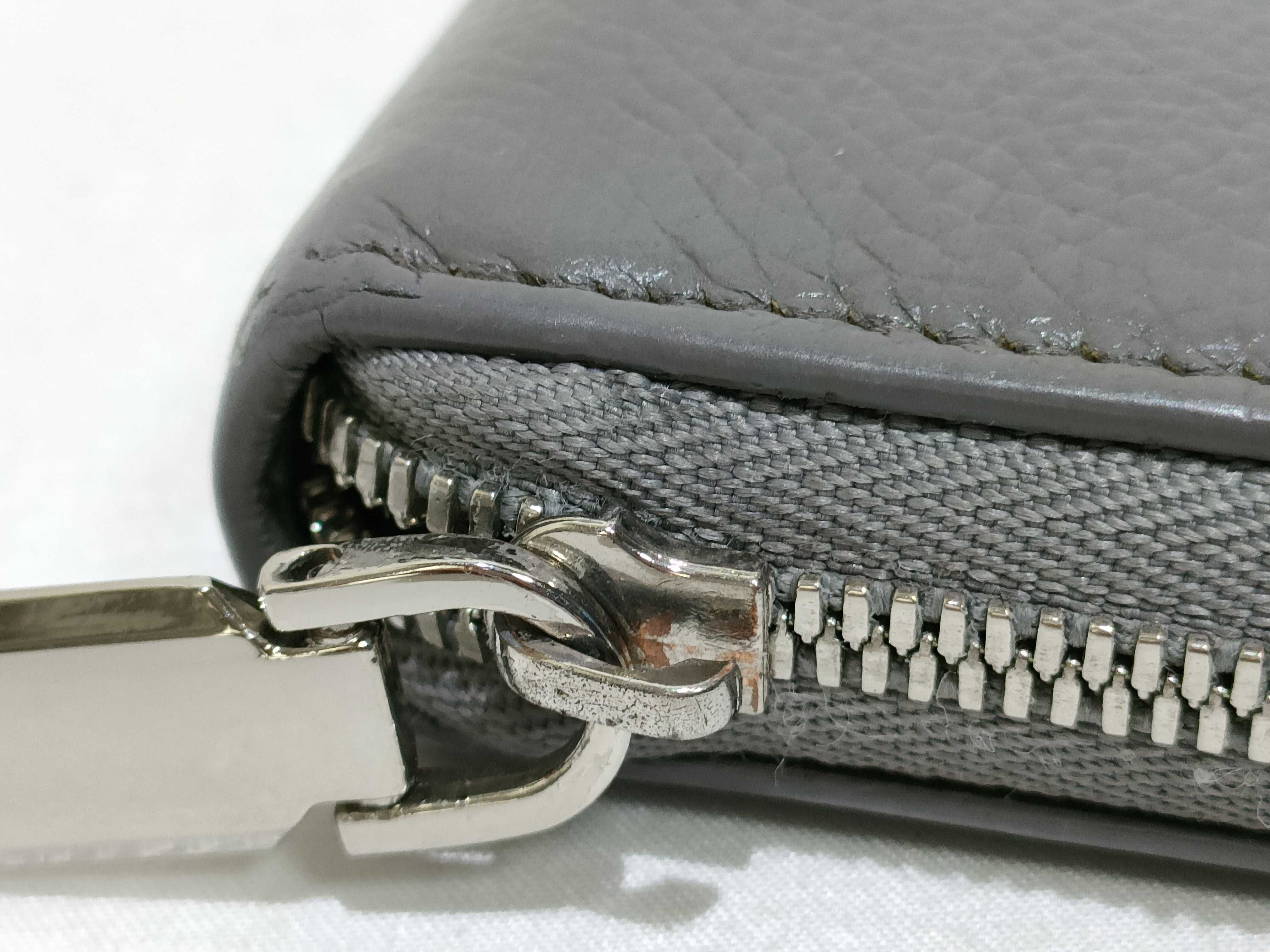 Leather Round Long Wallet Serial Number Wallet — view 7