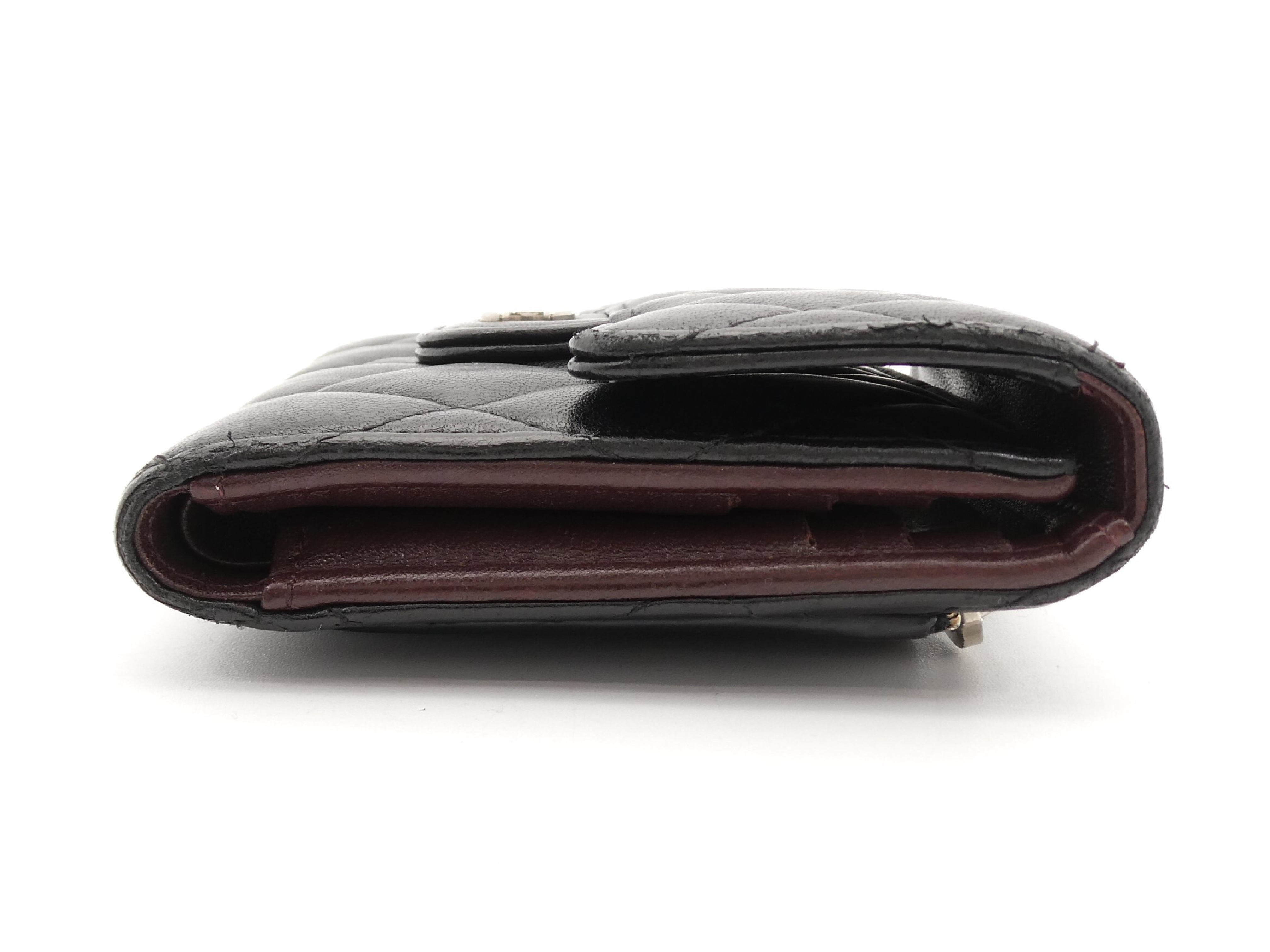 Matelassé Coco Mark Tri-fold Wallet — view 4
