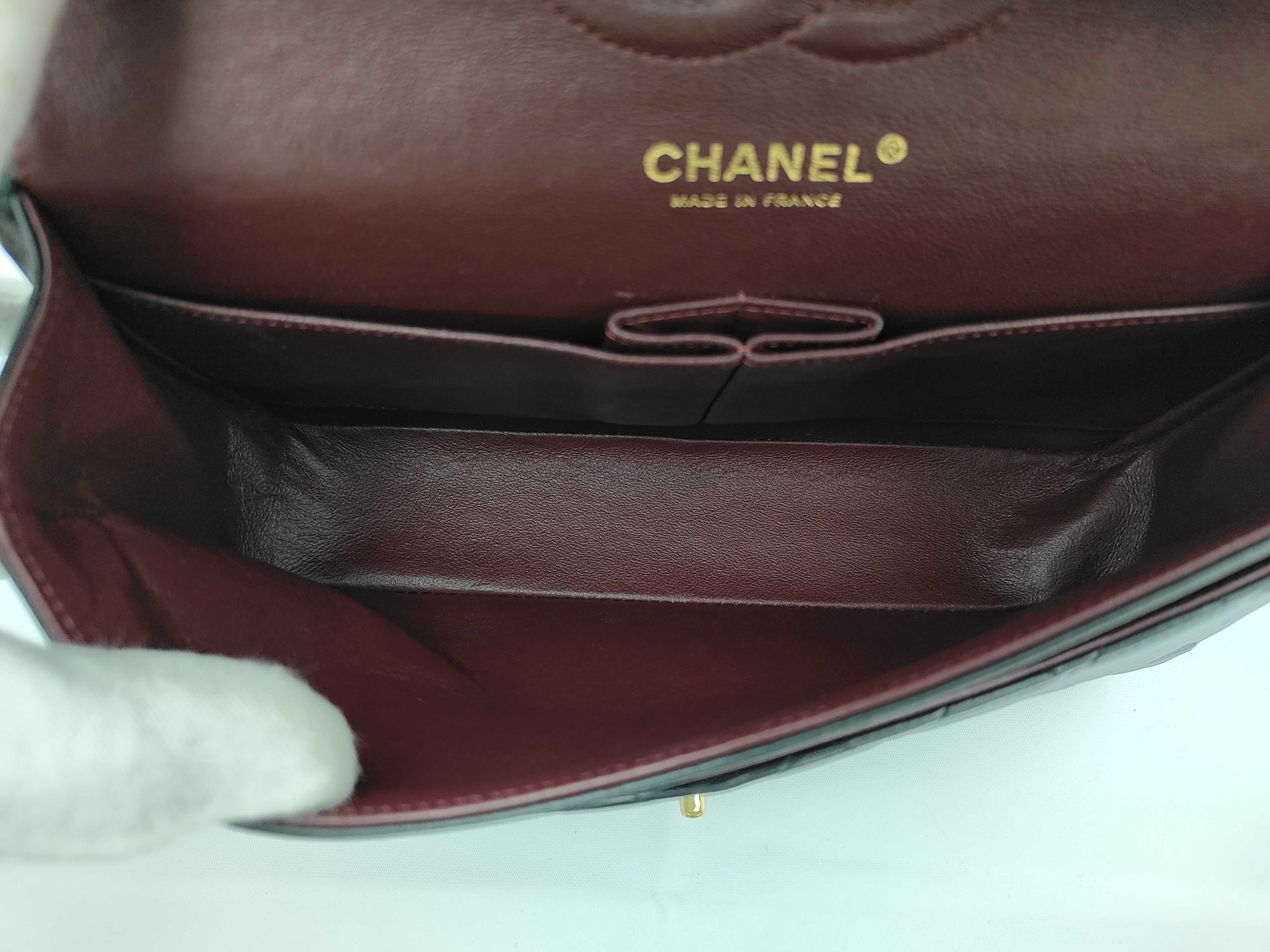 Matelassé 25 Double Flap Double Chain Lambskin Shoulder Bag — view 9