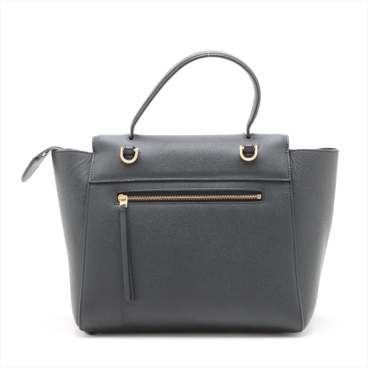 Belt Bag Micro Leather 2WAY Handbag Black — view 2