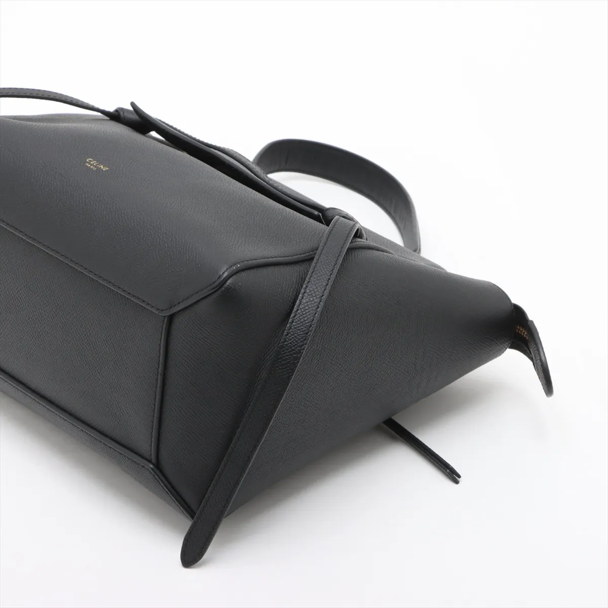 Belt Bag Micro Leather 2WAY Handbag Black — view 3