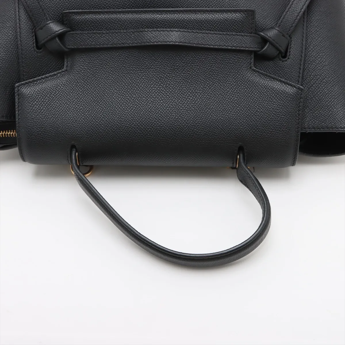 Belt Bag Micro Leather 2WAY Handbag Black — view 5