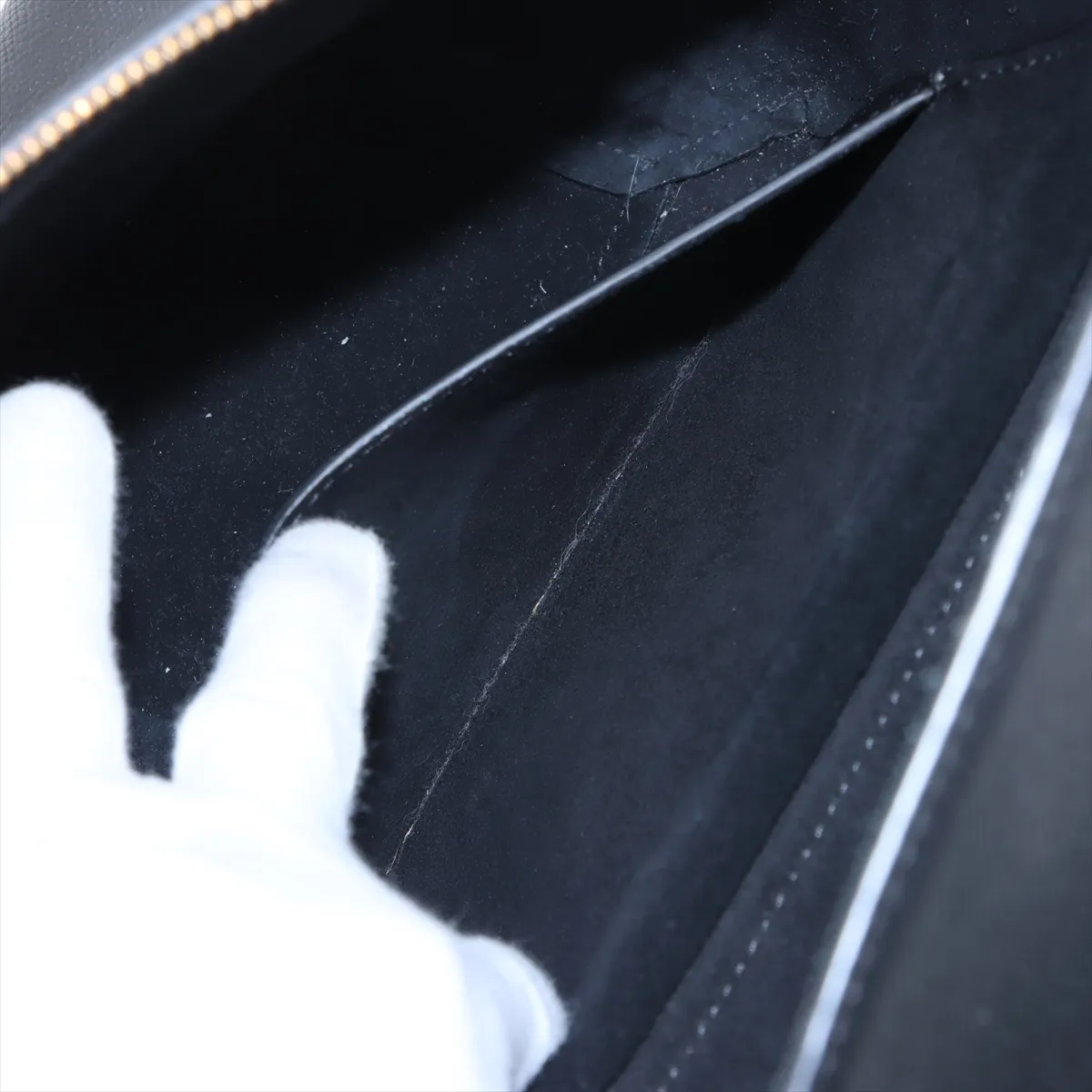 Belt Bag Micro Leather 2WAY Handbag Black — view 9