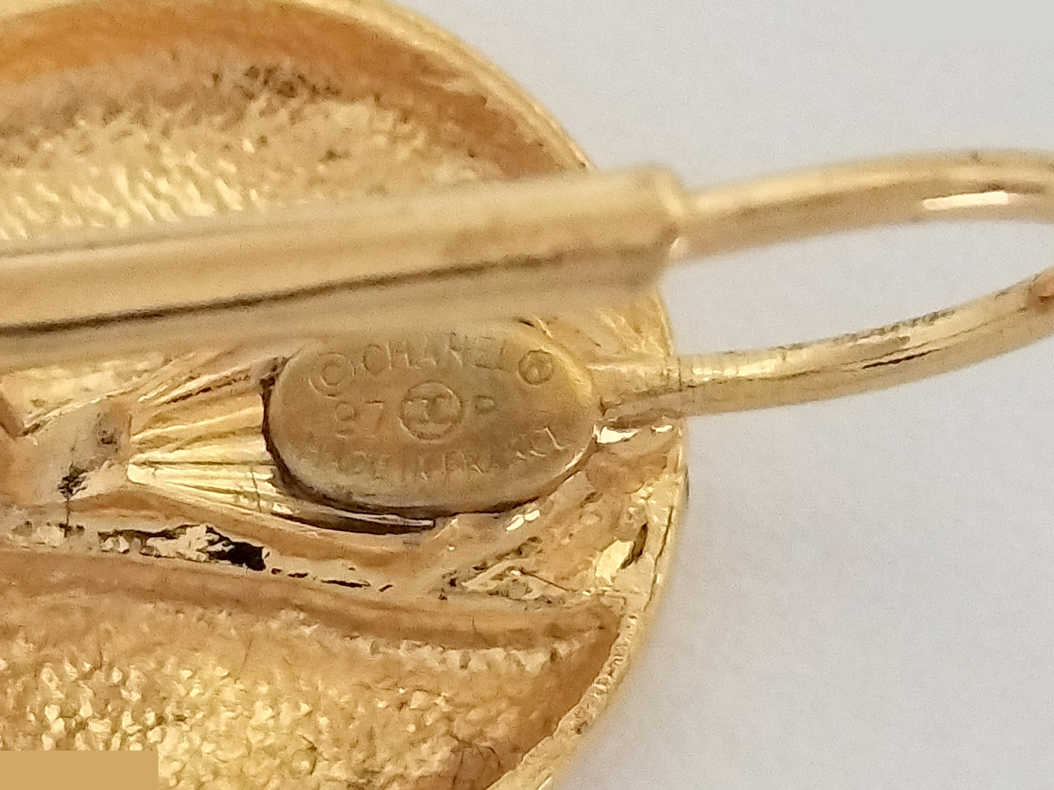 Coco Hoop Gold Earrings — view 4
