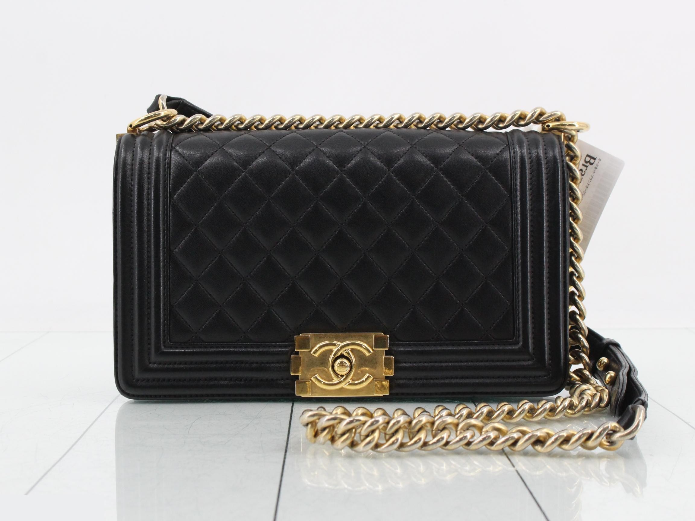 BOY CHANEL Lambskin Shoulder Bag