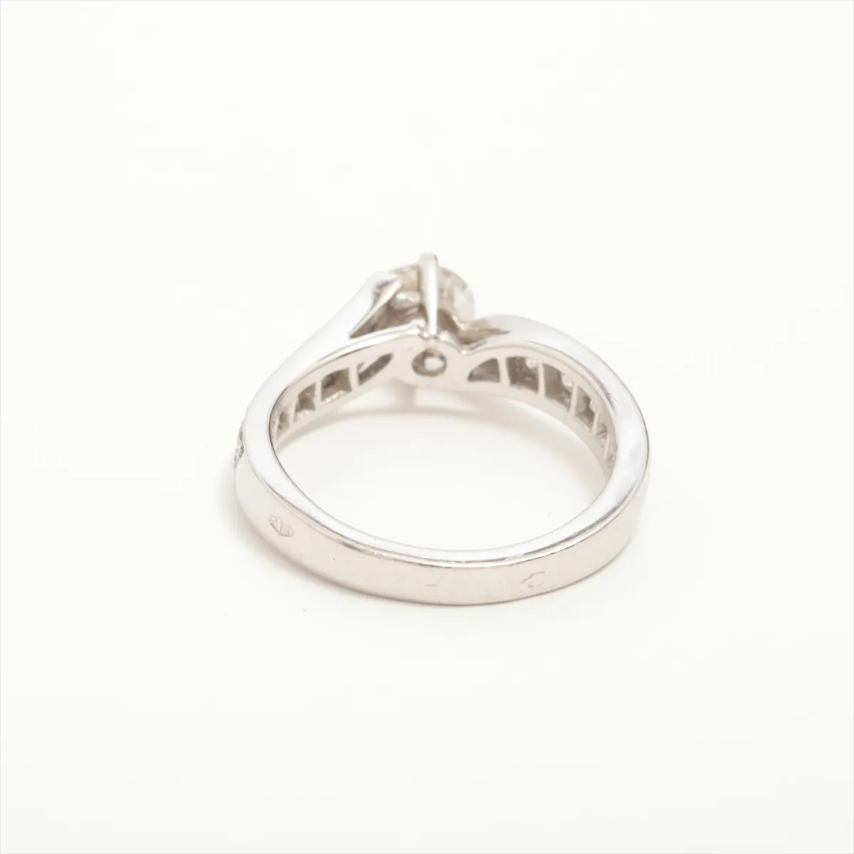 Acant Diamond Ring, Pt950, 3.8g, 0.50 diamonds, D clarity, VVS2 cut, VG finish, NONE, BL199181. Hallmarks — view 2