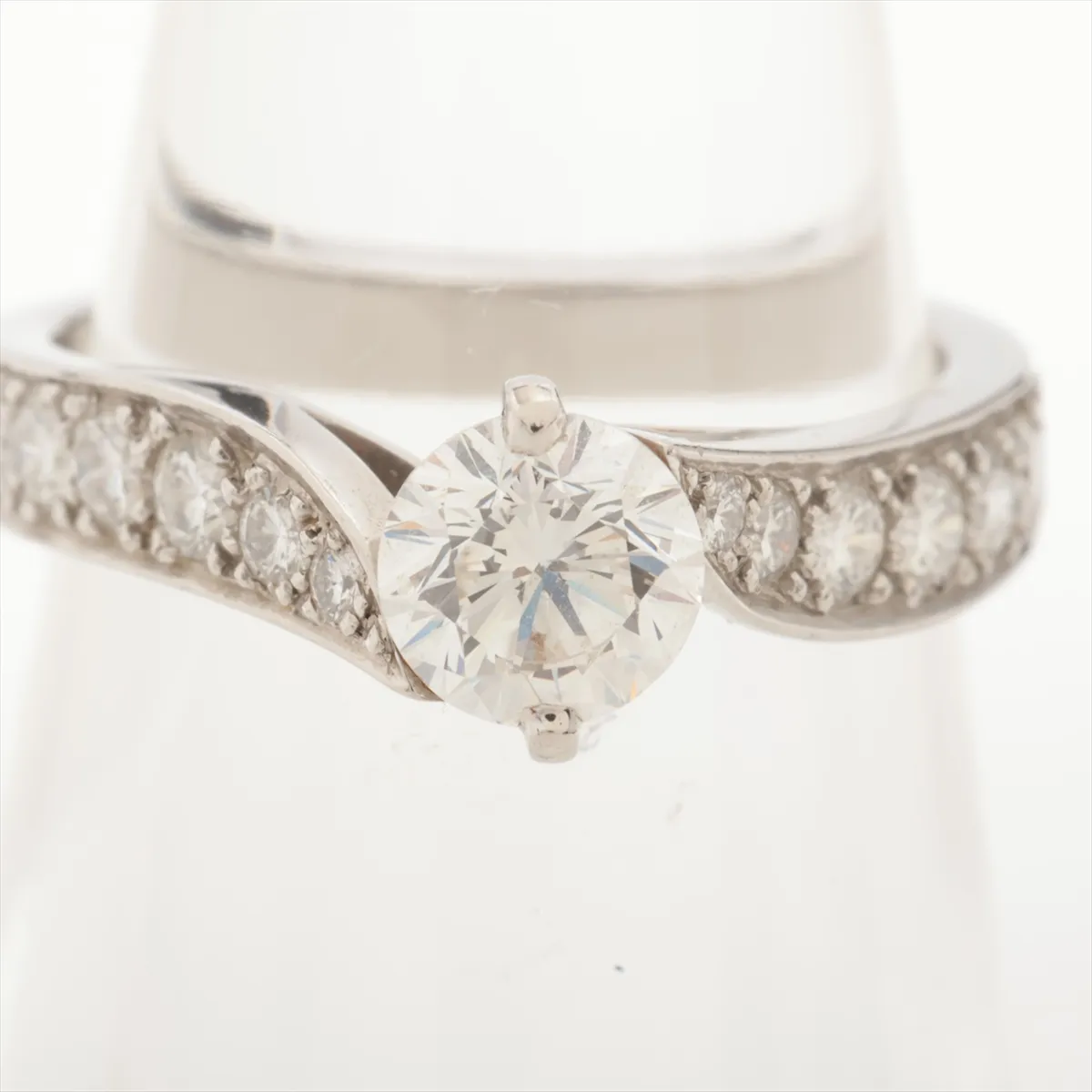 Acant Diamond Ring, Pt950, 3.8g, 0.50 diamonds, D clarity, VVS2 cut, VG finish, NONE, BL199181. Hallmarks — view 5