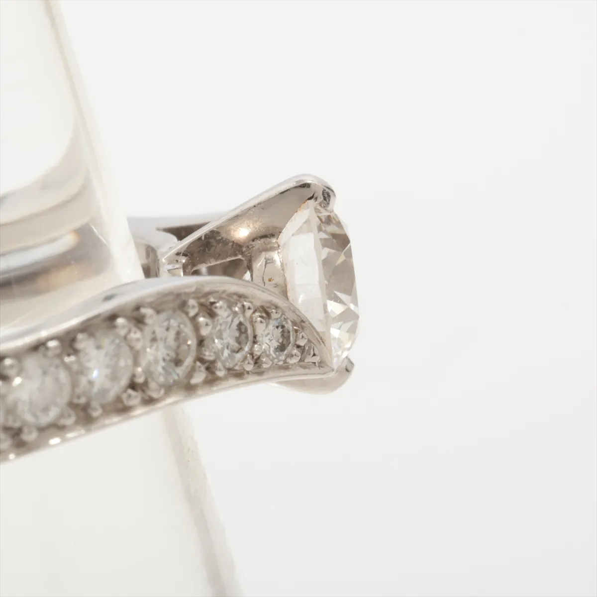 Acant Diamond Ring, Pt950, 3.8g, 0.50 diamonds, D clarity, VVS2 cut, VG finish, NONE, BL199181. Hallmarks — view 6