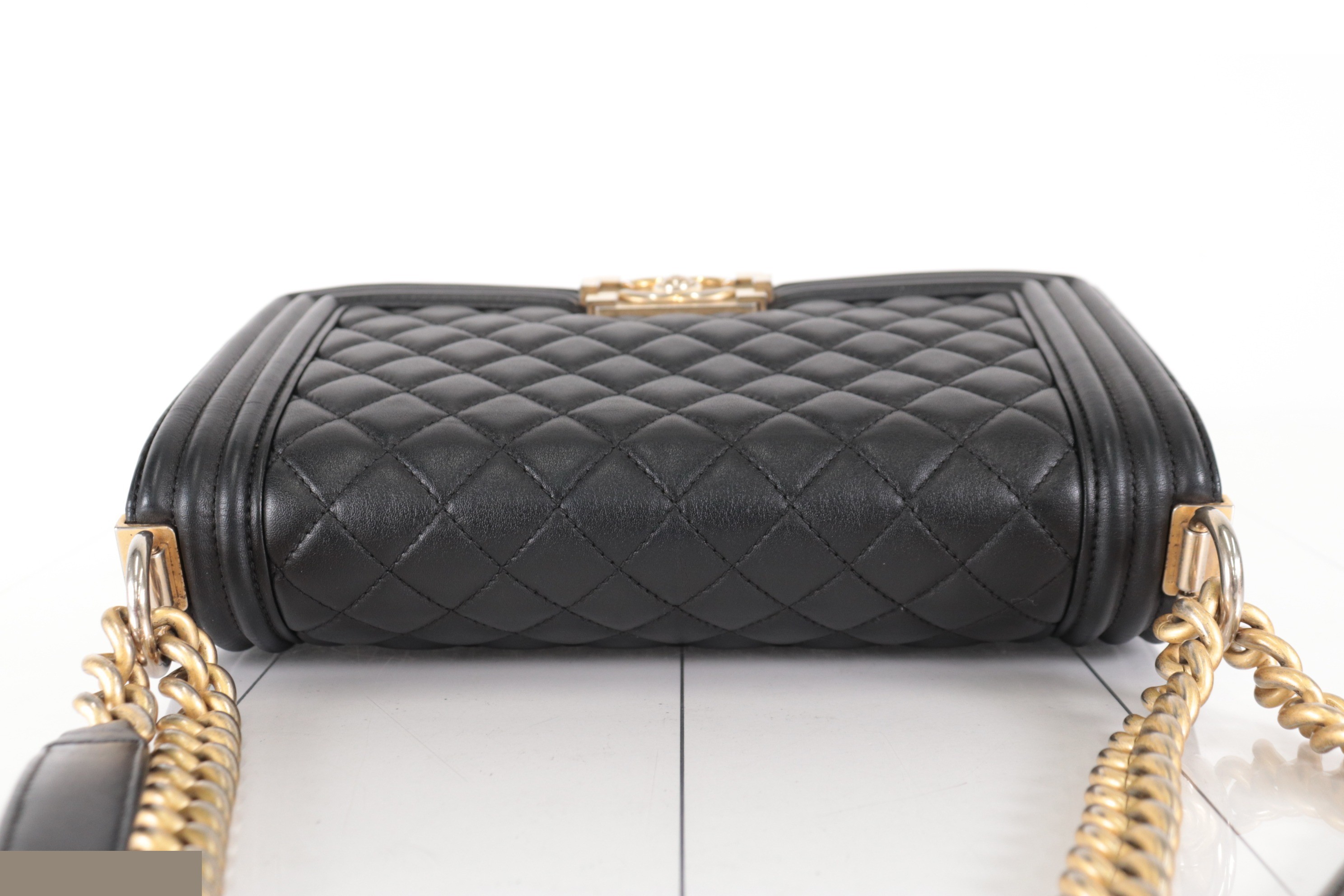 Boy Chanel Lambskin Chain Shoulder Bag, Series 24 — view 6