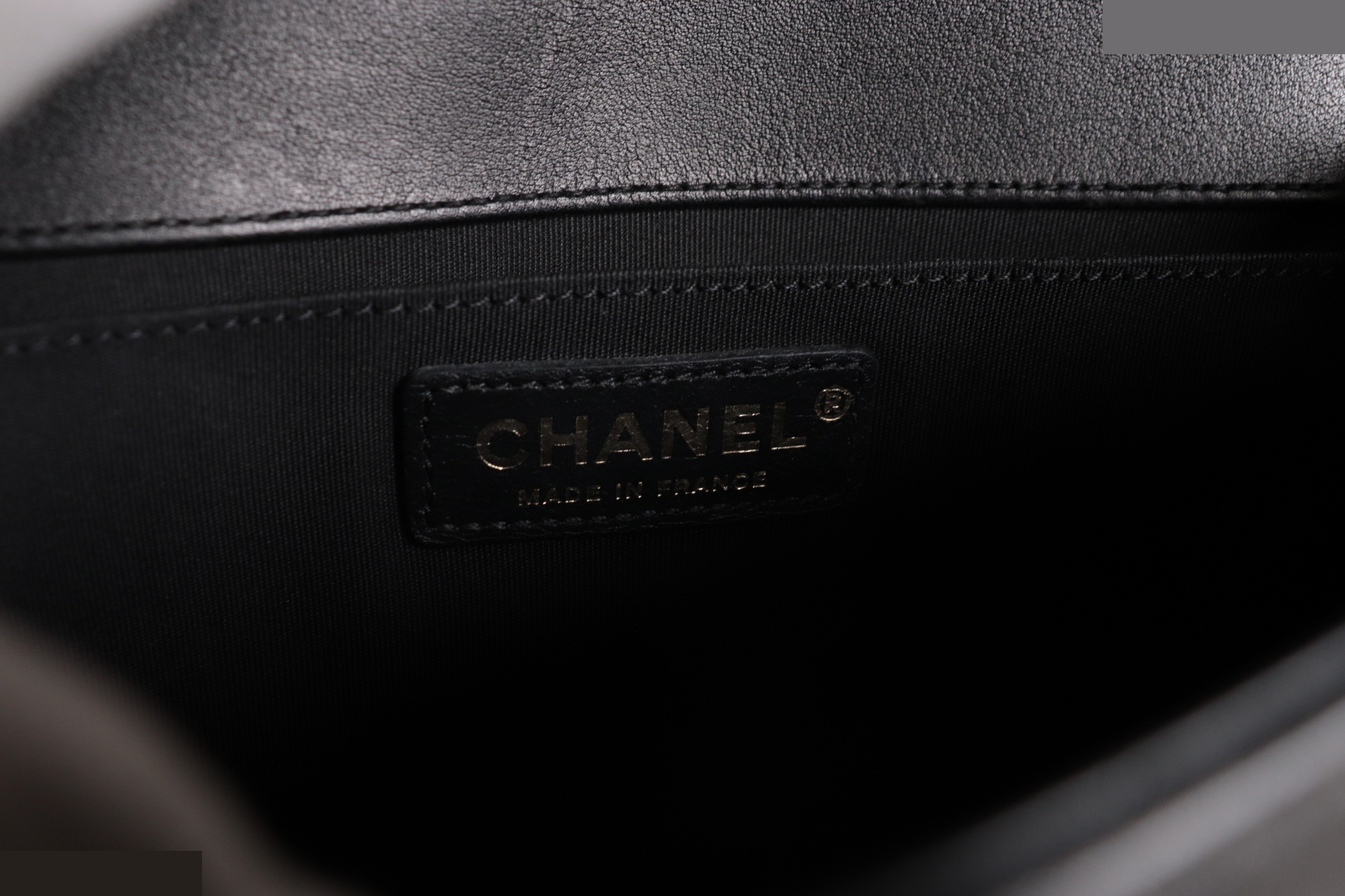 Boy Chanel Lambskin Chain Shoulder Bag, Series 24 — view 8