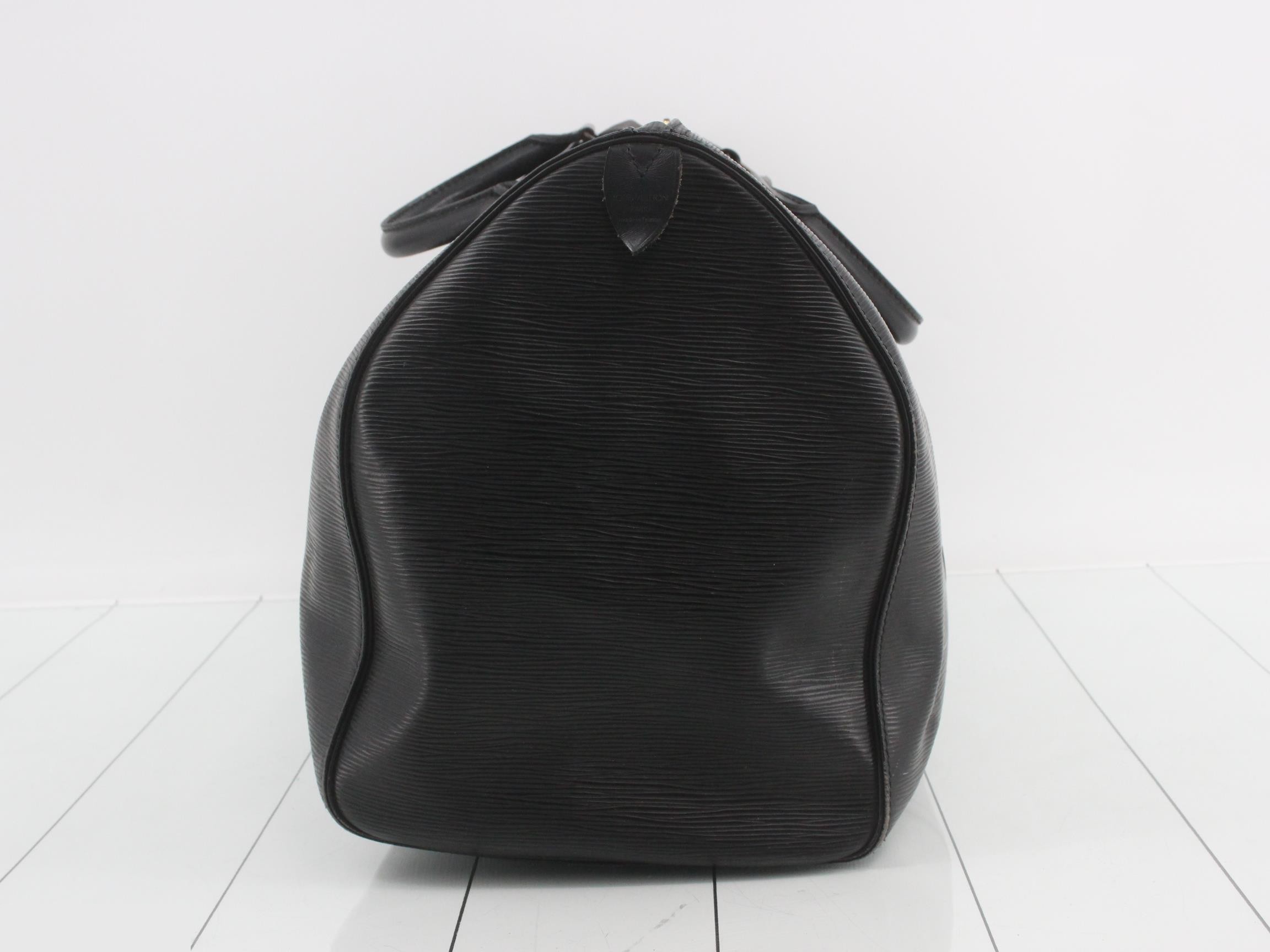 Keepall 50 Noir VI0912 with Poigne name tag — view 4