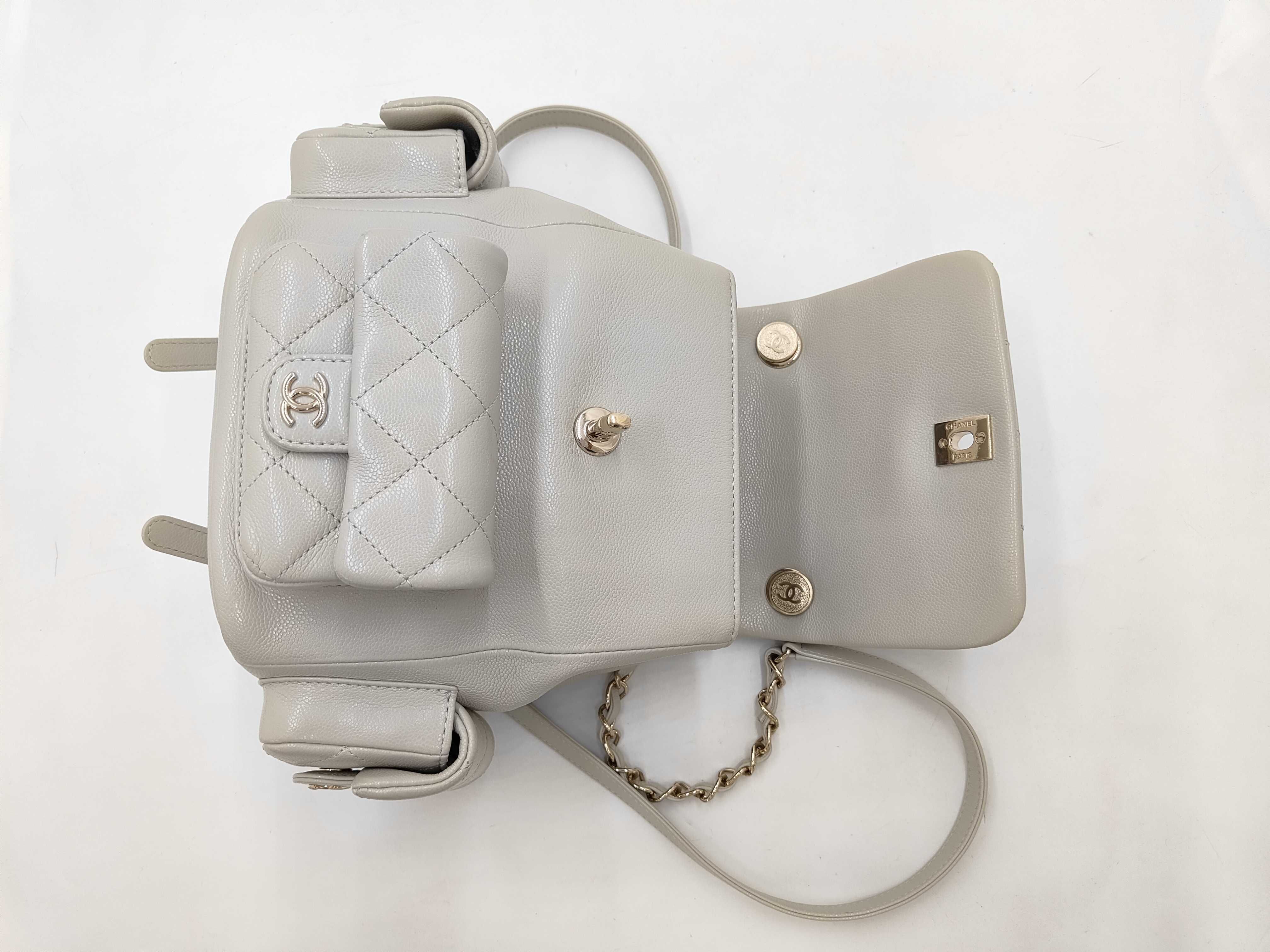 Matelassé Small Backpack IC AS4399 Caviar Skin C30G999A Rucksack — view 10