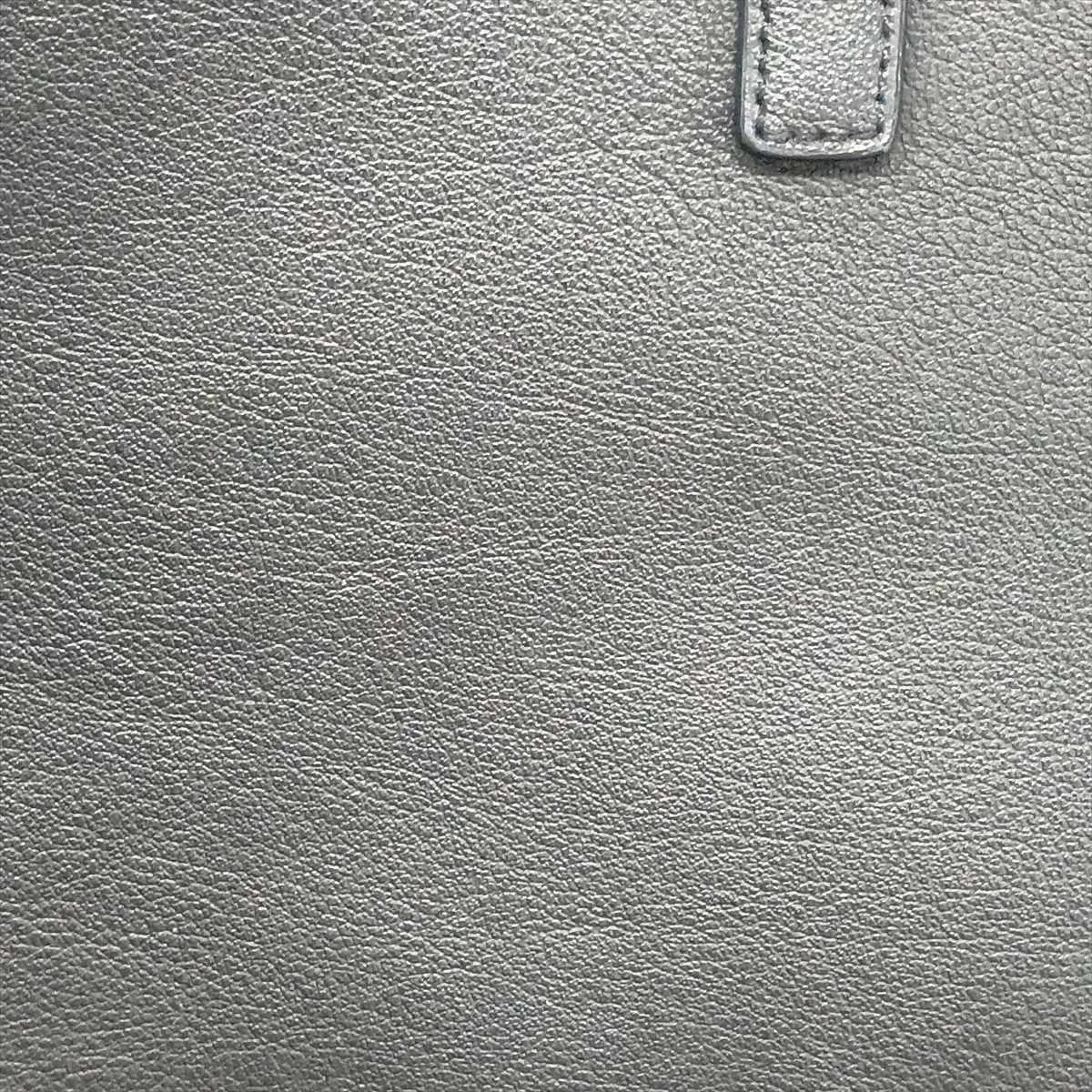 Sac Shopping Leather Tote Bag, Black, 454203 — view 12