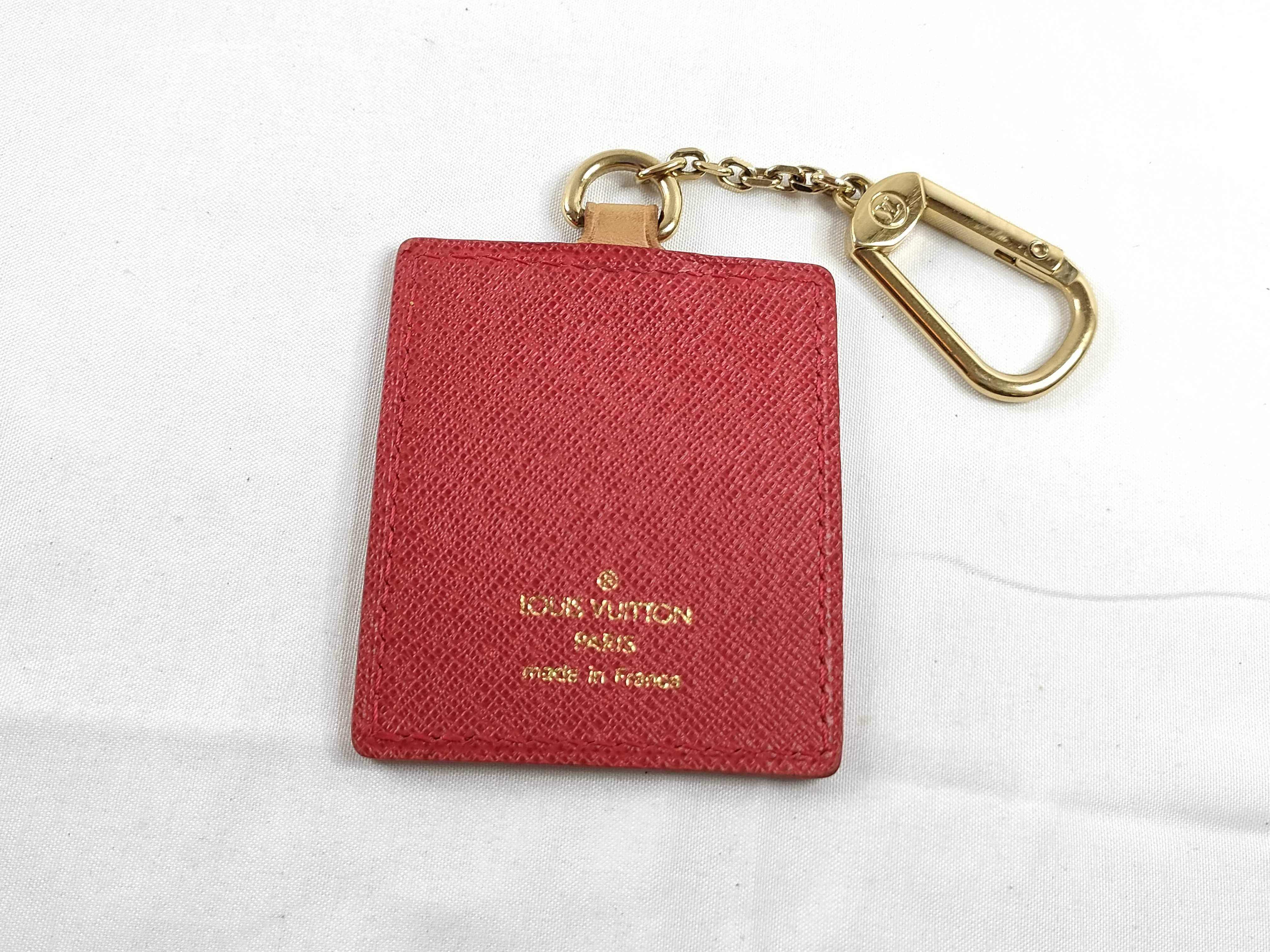 Natural Leather Bag Charm Keychain Bellboy Key Case/Keychain — view 2