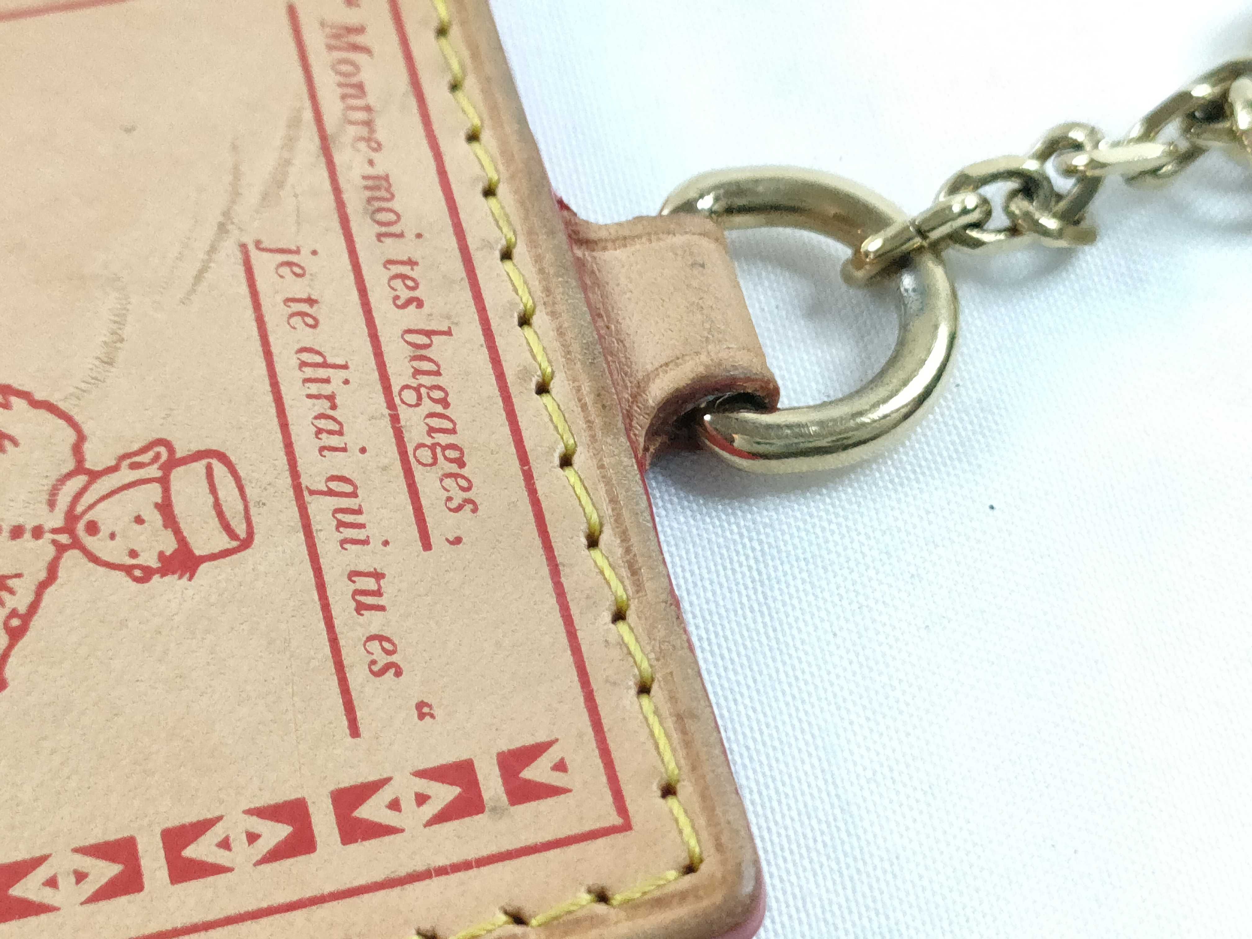 Natural Leather Bag Charm Keychain Bellboy Key Case/Keychain — view 3