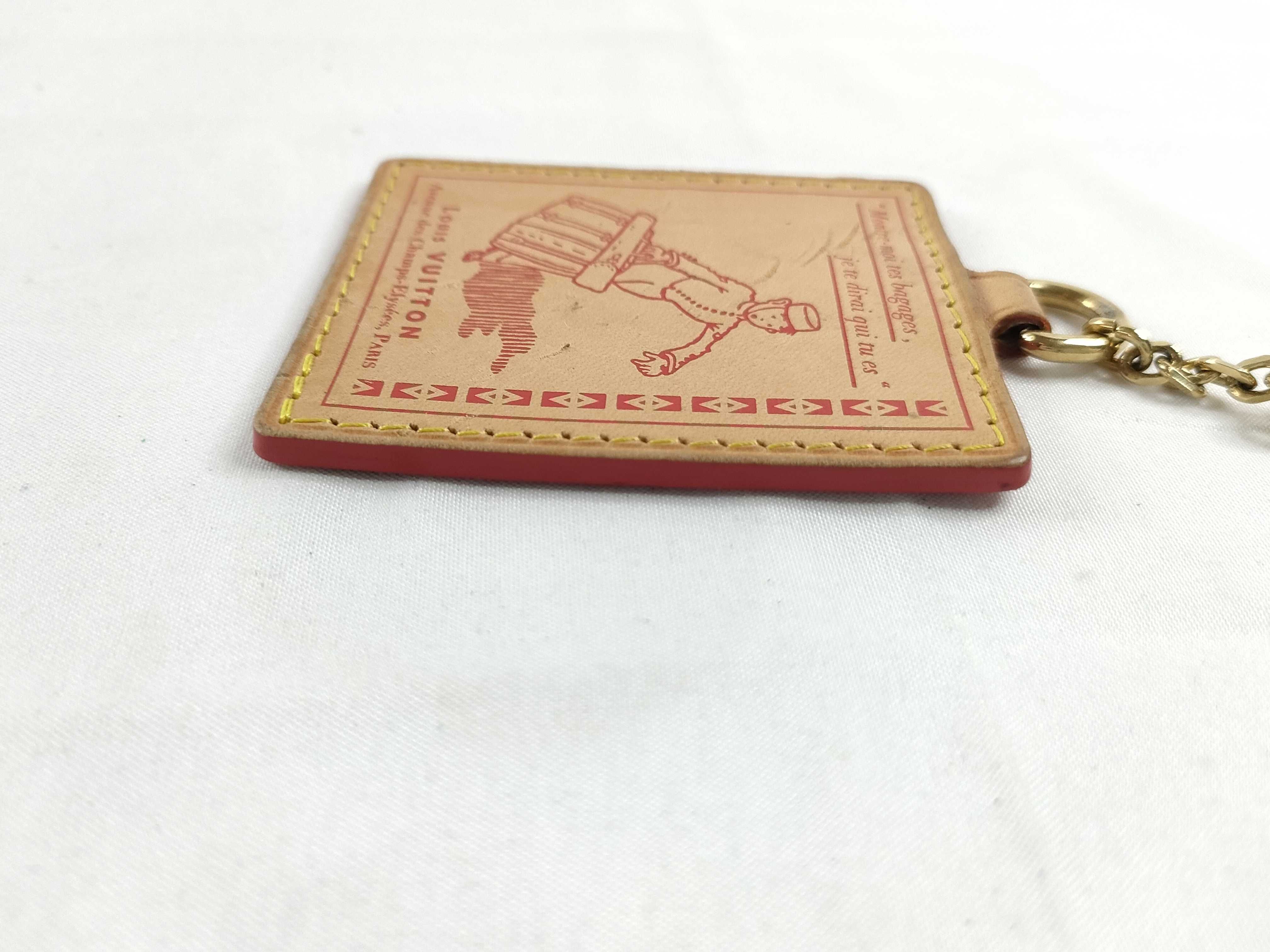 Natural Leather Bag Charm Keychain Bellboy Key Case/Keychain — view 4